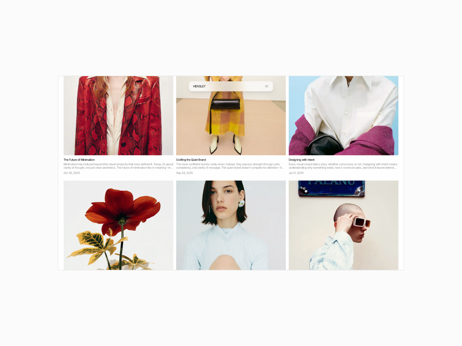 Hensley — Modern Framer Template