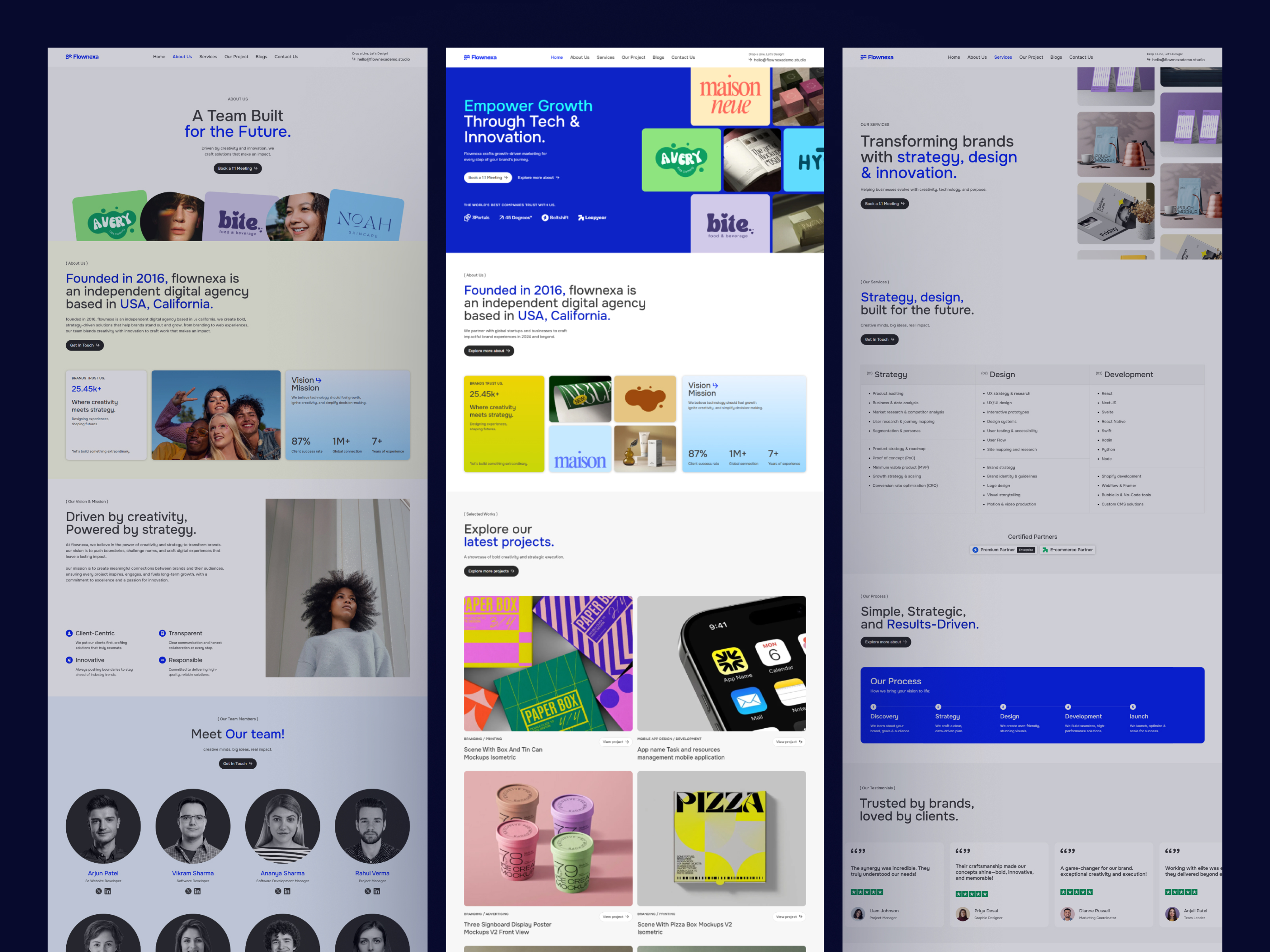 Flownexa - Creative Agency Website Template