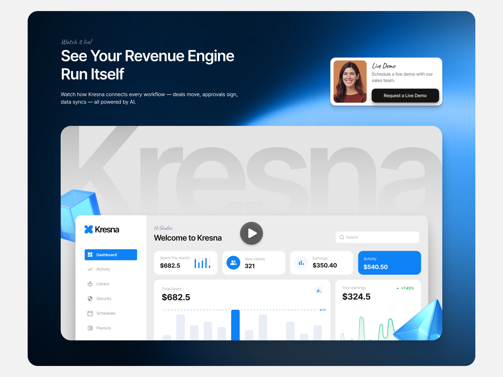 Kresna - AI SaaS Framer Template