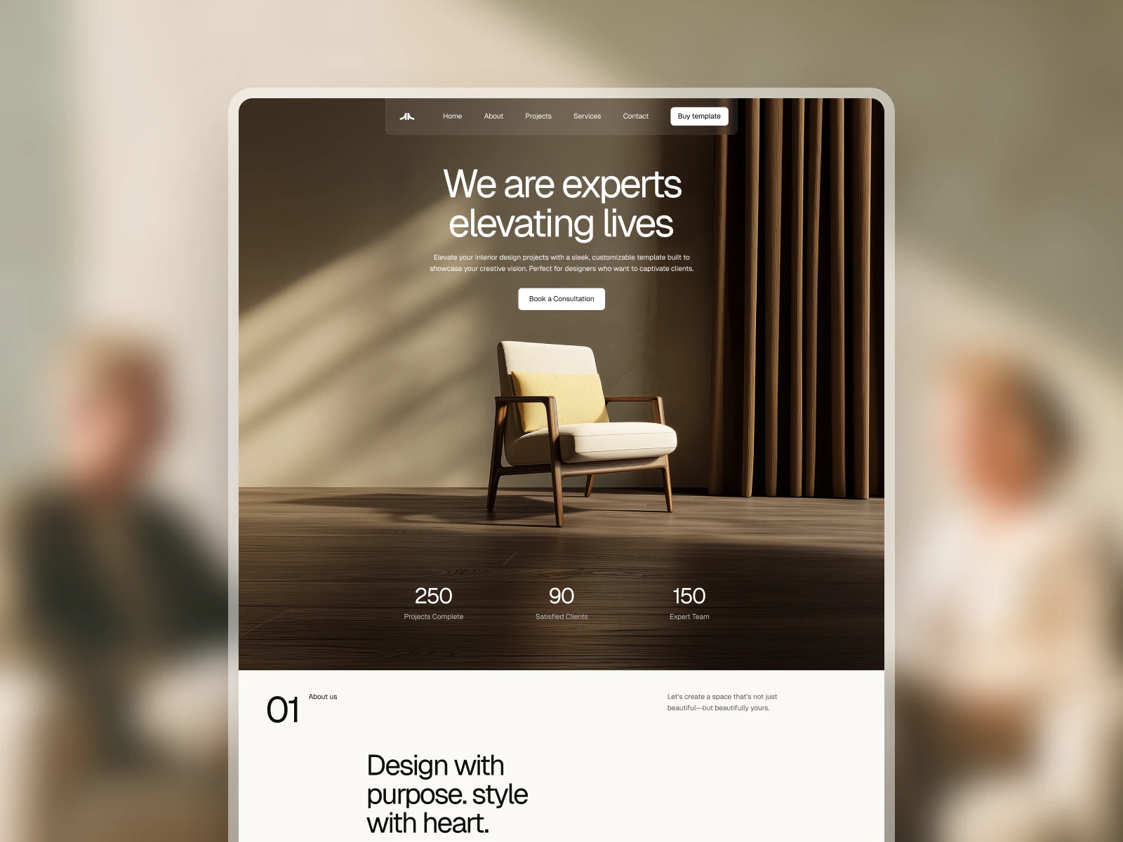 Luzen | Architecture Webflow template (FREE FIGMA)