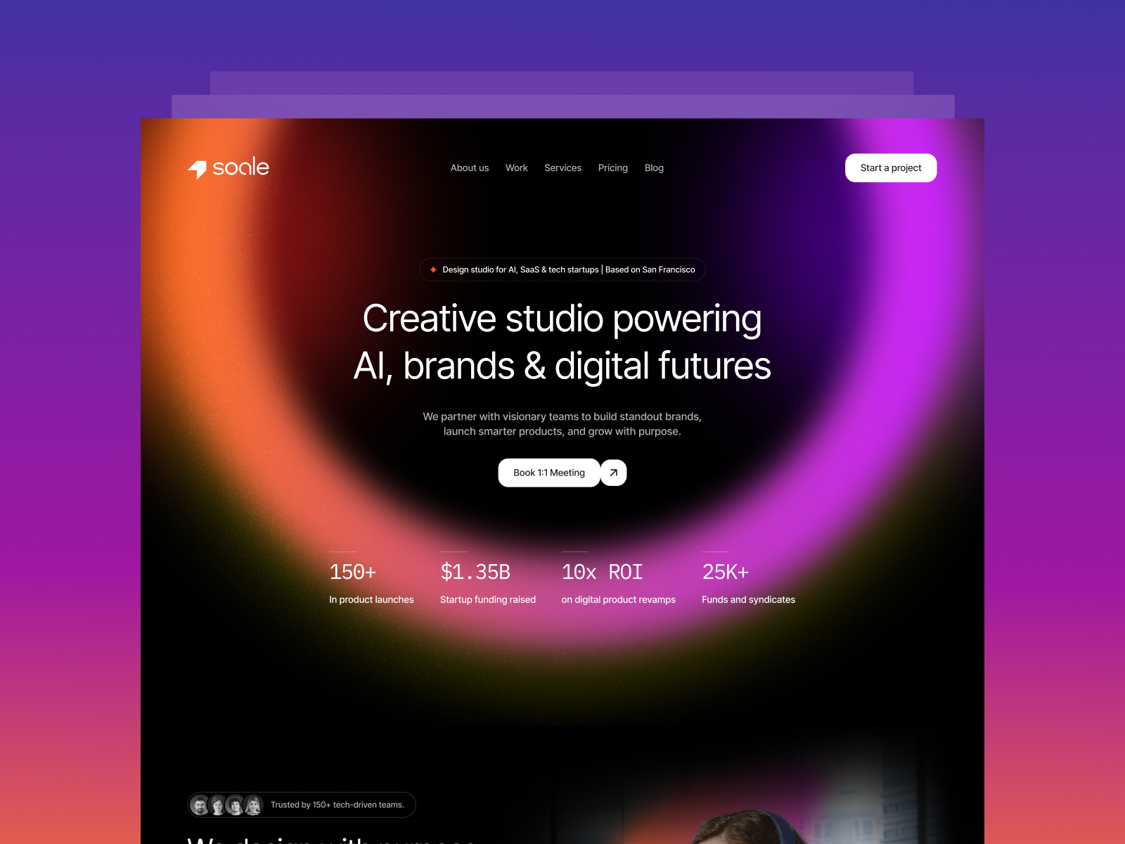 Soale Creative Agency Webflow Template(Free Figma)