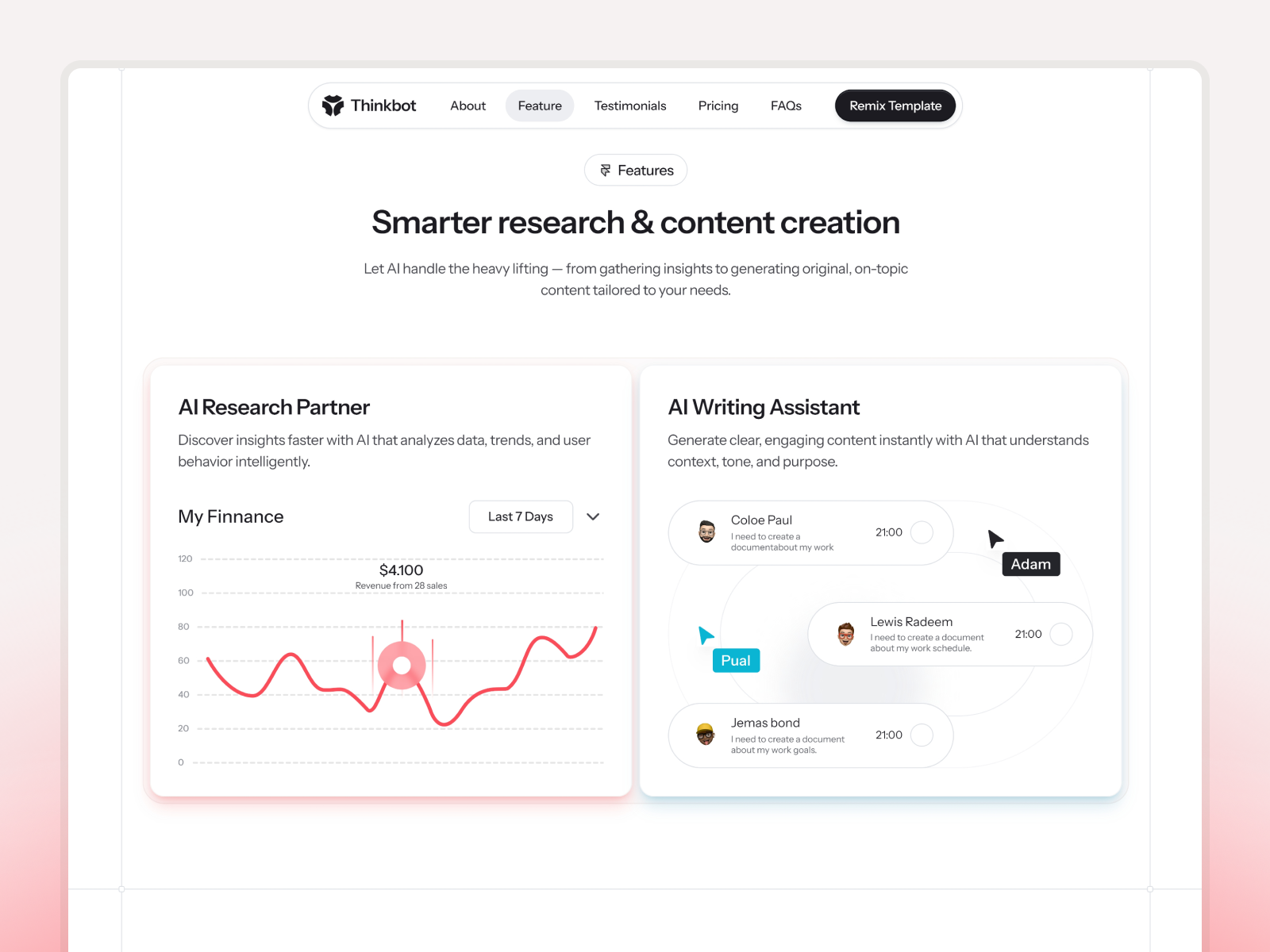 ThinkBot - AI Framer Template