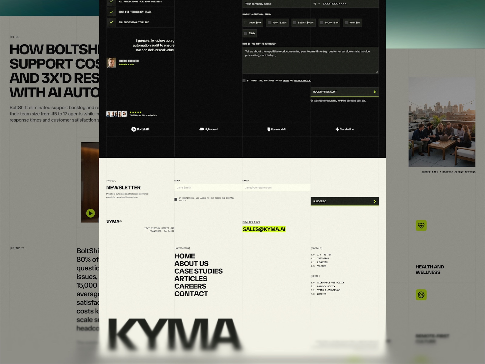 KYMA - AI Automation Agency Framer Template