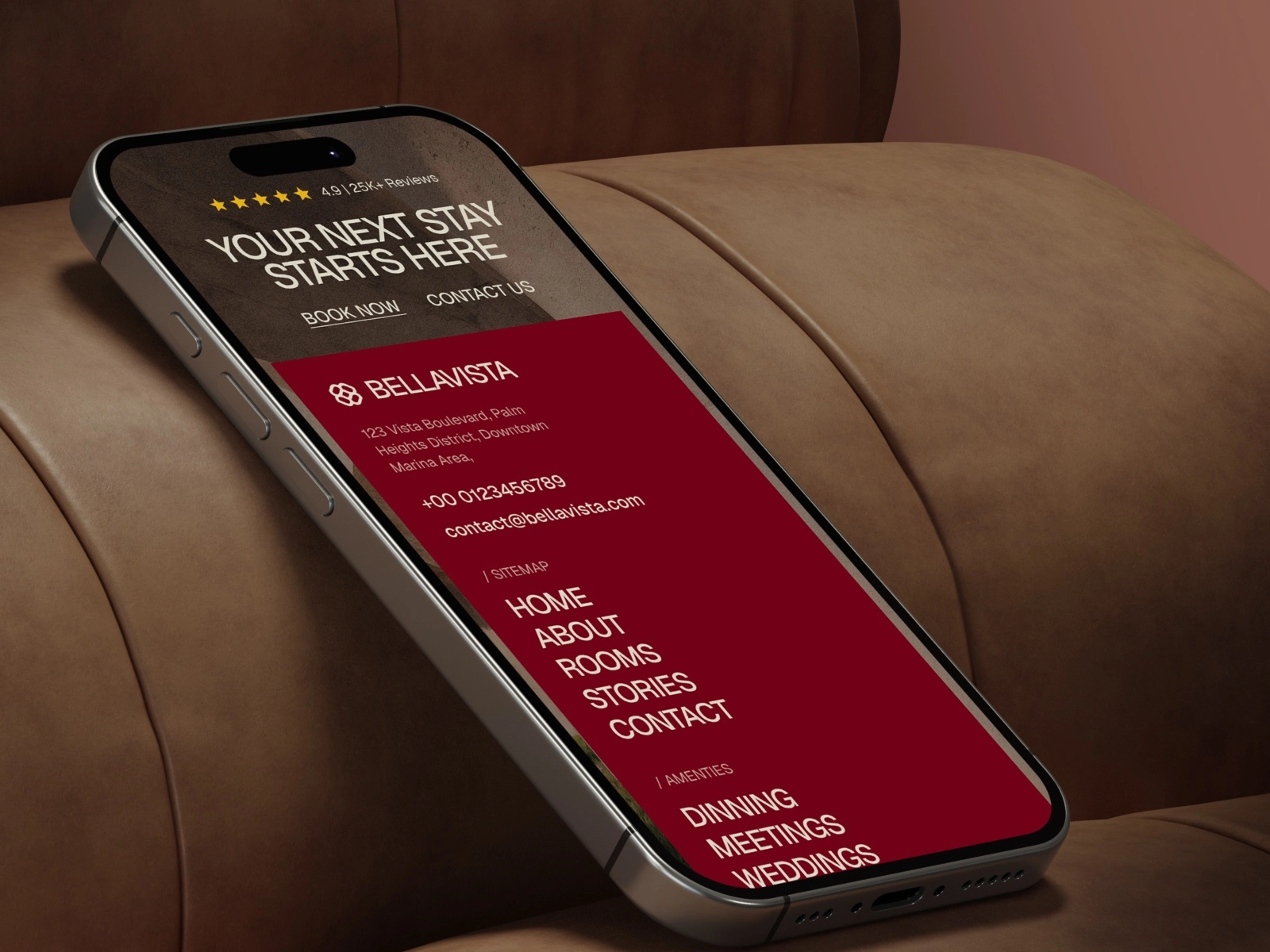 Bellavista — A Luxury Resort Framer Template