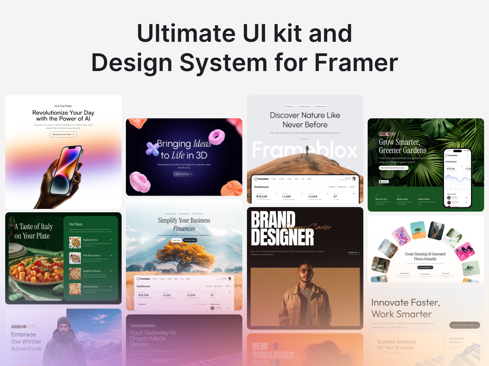Frameblox Ultimate Framer UI kit
