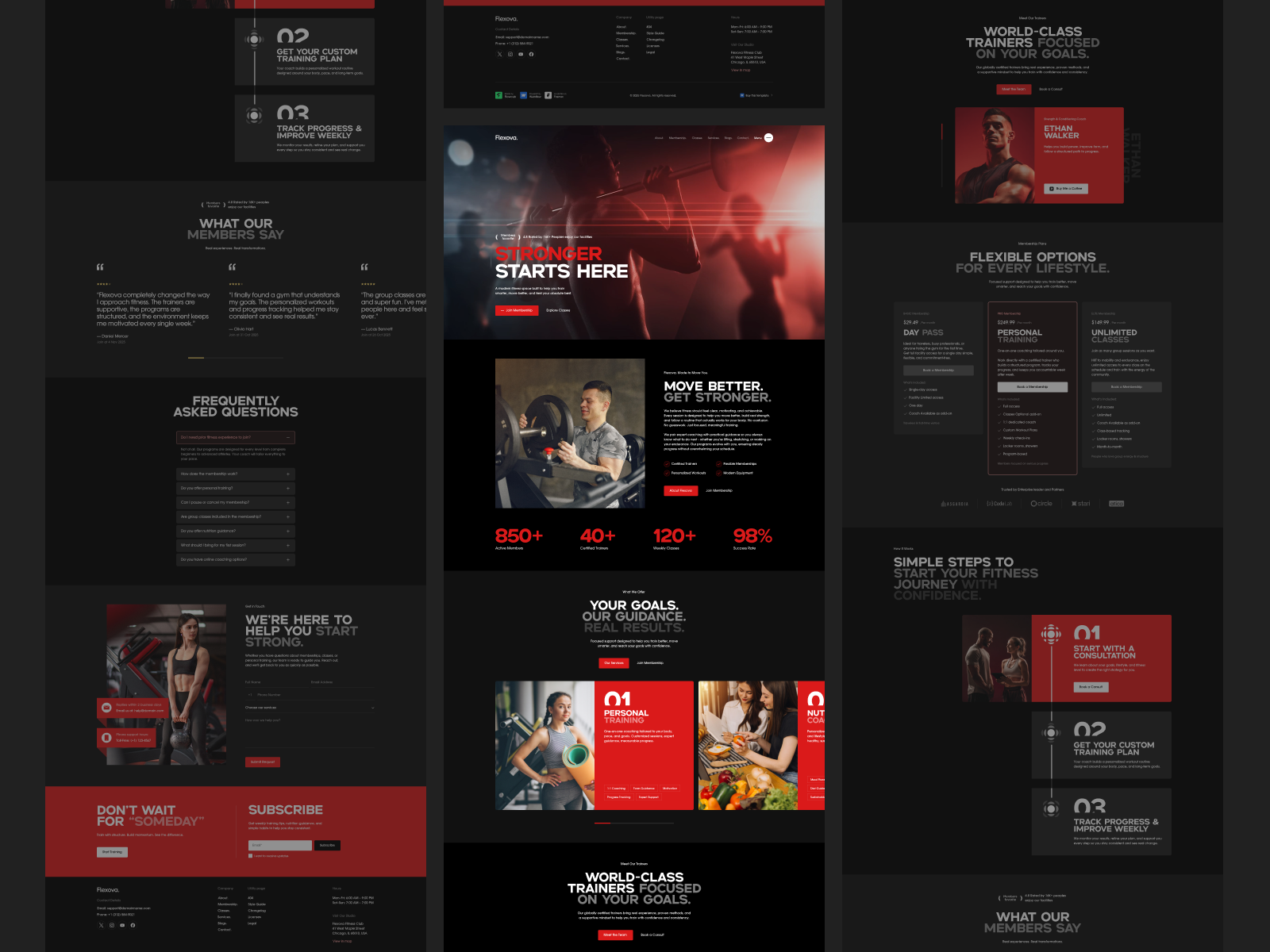 Flexova — Fitness & Gym Webflow Template
