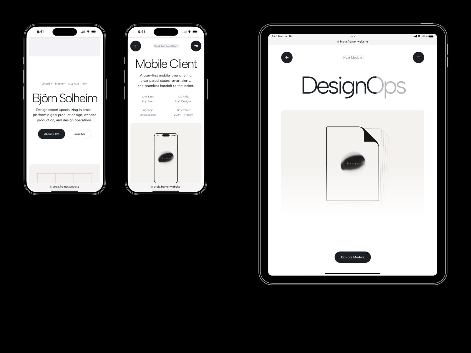 Bruja — Infinite Portfolio Template