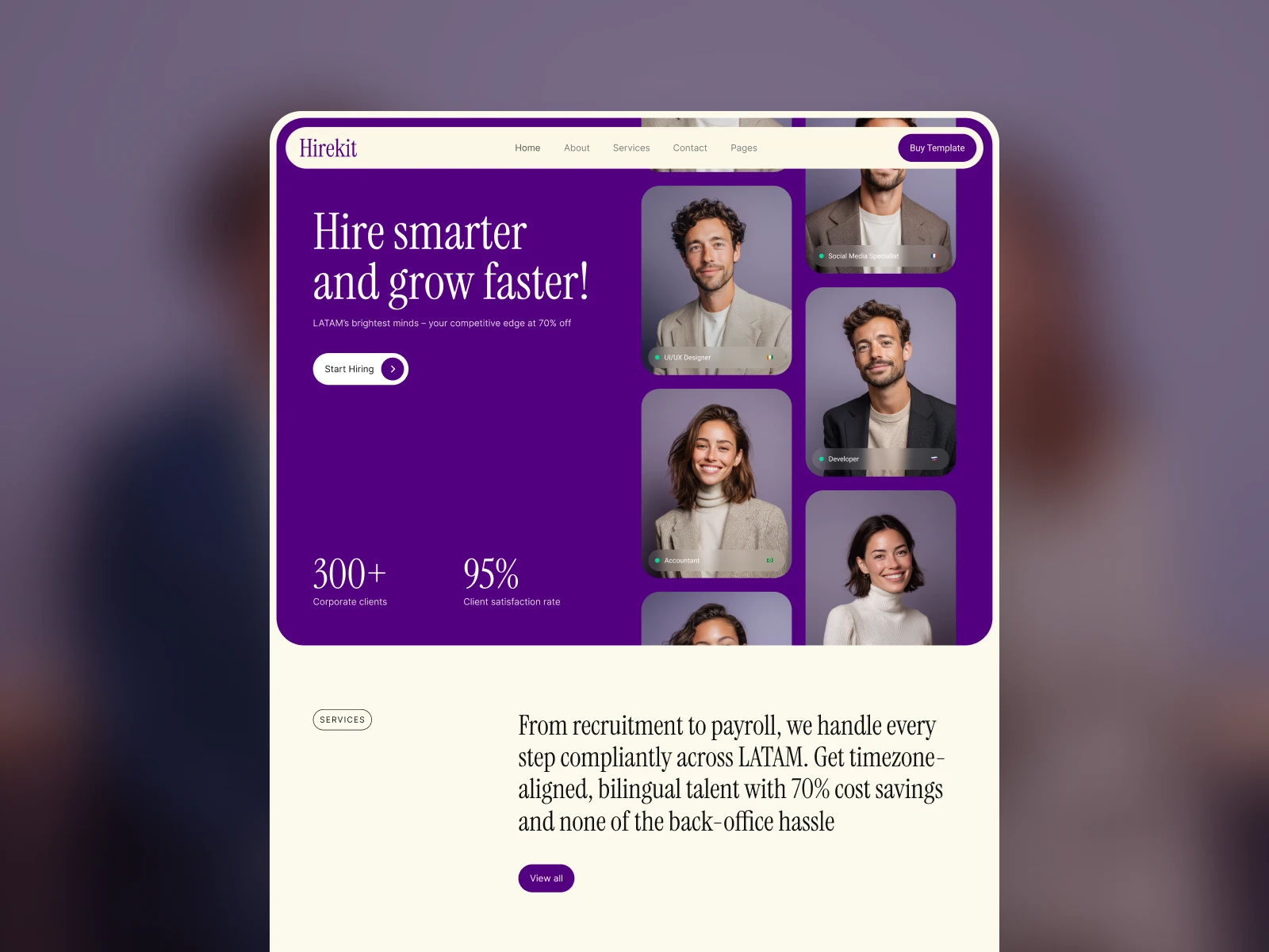 Hirekit - Technology Webflow template (FREE FIGMA)