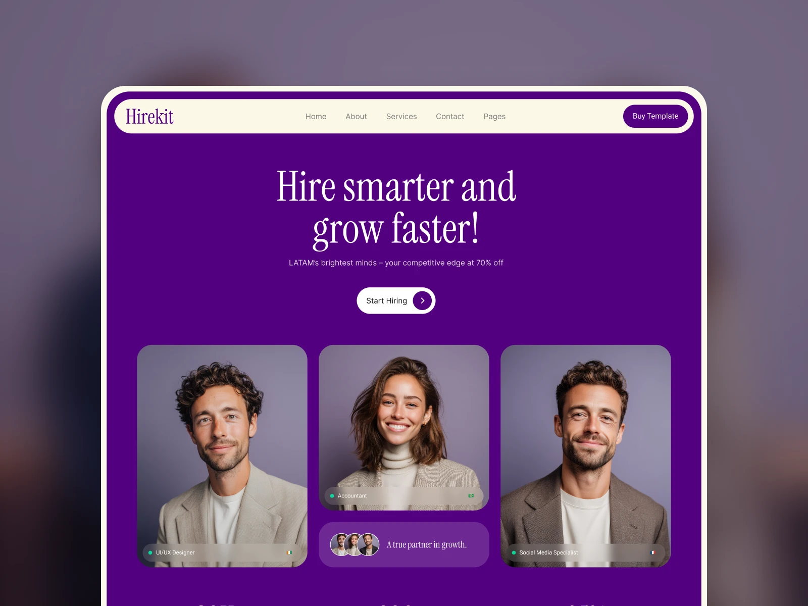 Hirekit - Technology Webflow template (FREE FIGMA)