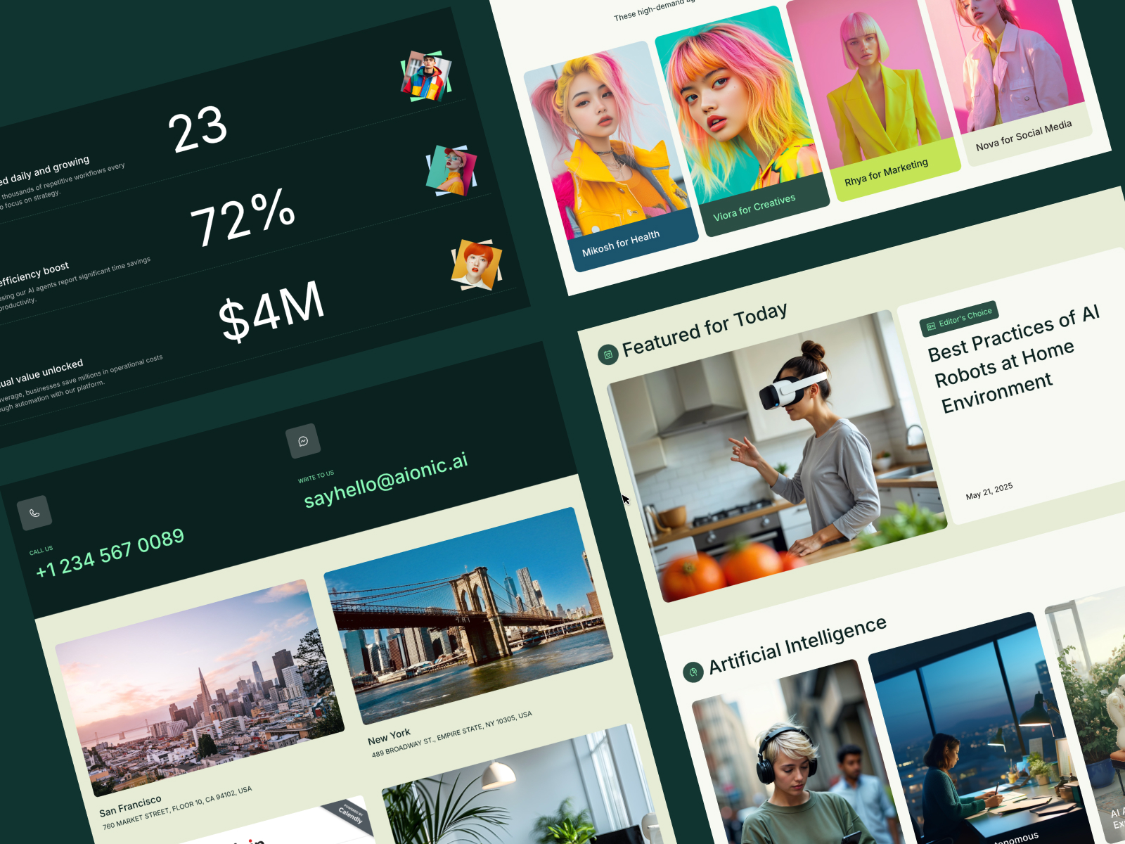 AIONIC - Modern AI SaaS Framer Template