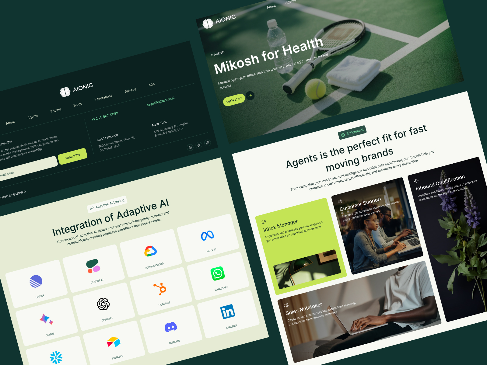 AIONIC - Modern AI SaaS Framer Template