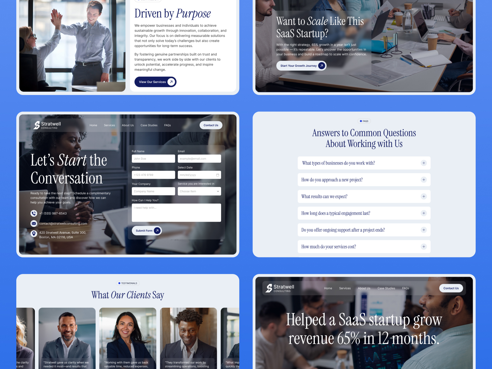 Stratwell — Business Consulting Framer Template