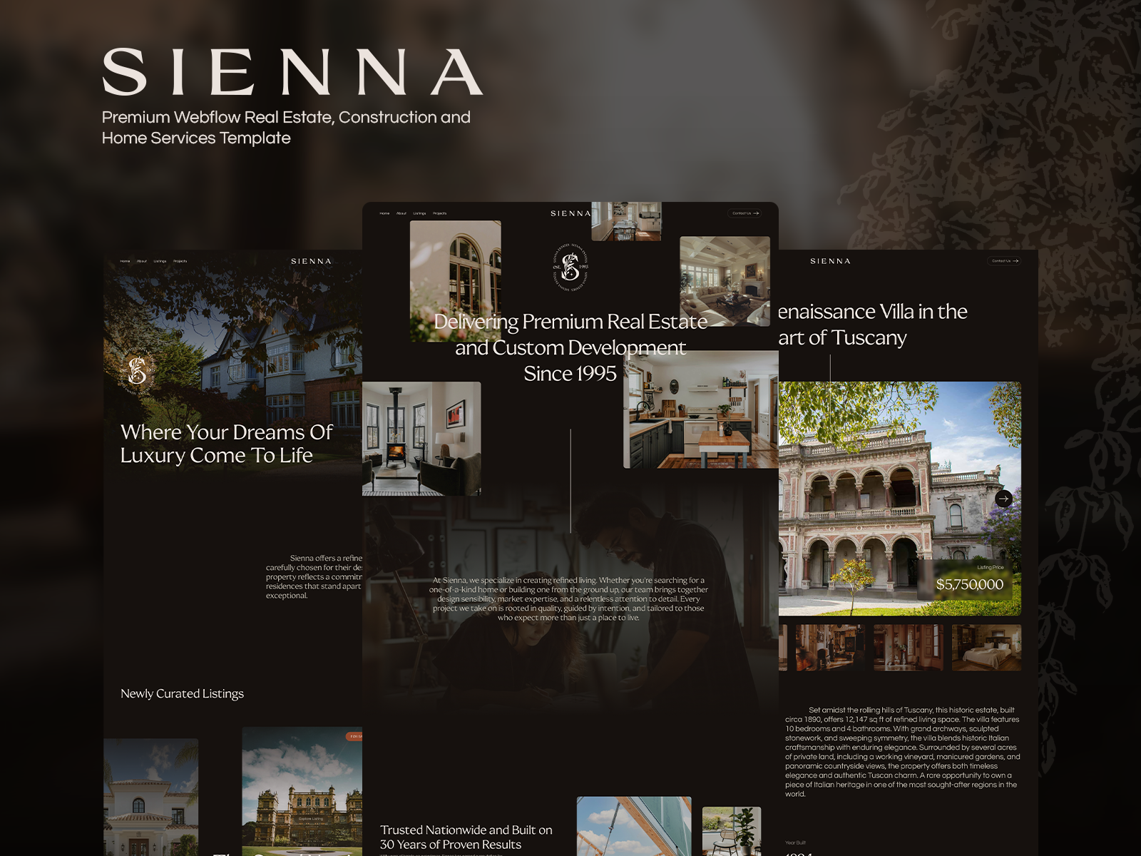 Sienna - Real Estate & Construction Template