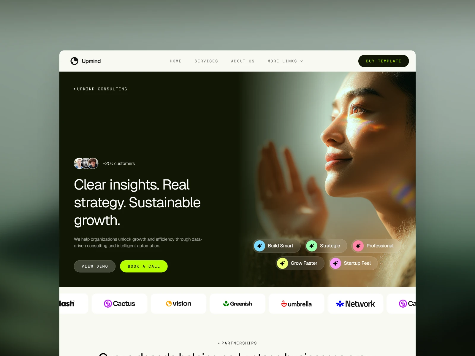 Upmind - Technology Webflow template (FREE FIGMA)