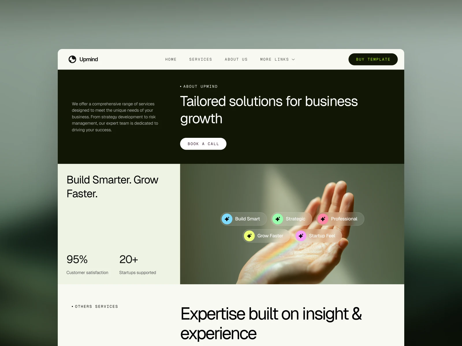 Upmind - Technology Webflow template (FREE FIGMA)