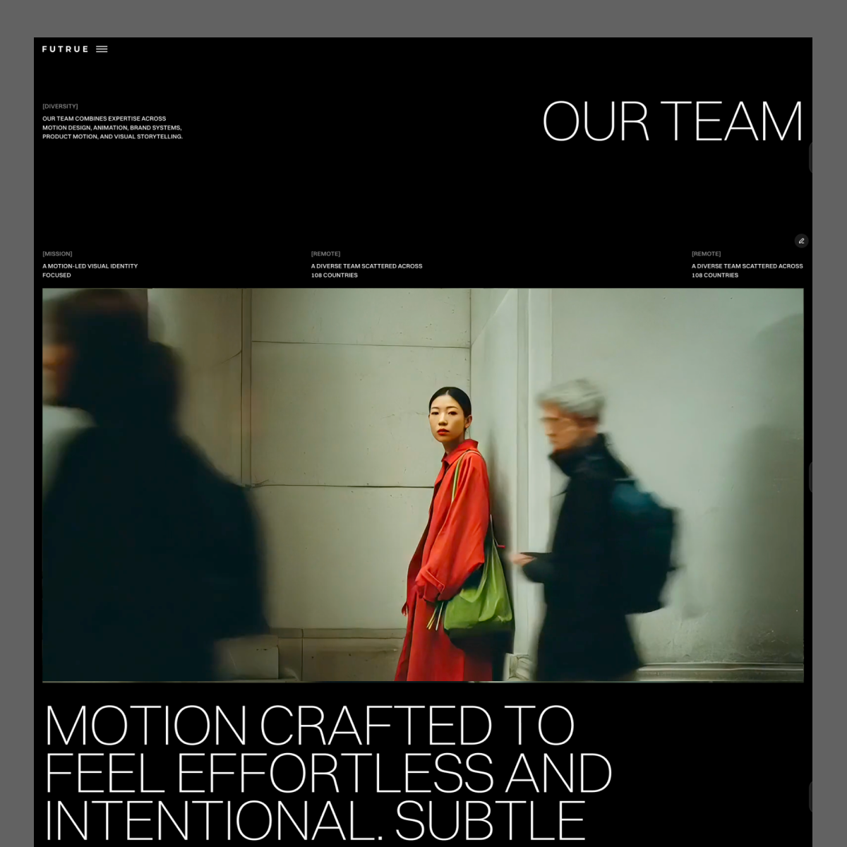 FUTRUE - Portfolio Framer Template