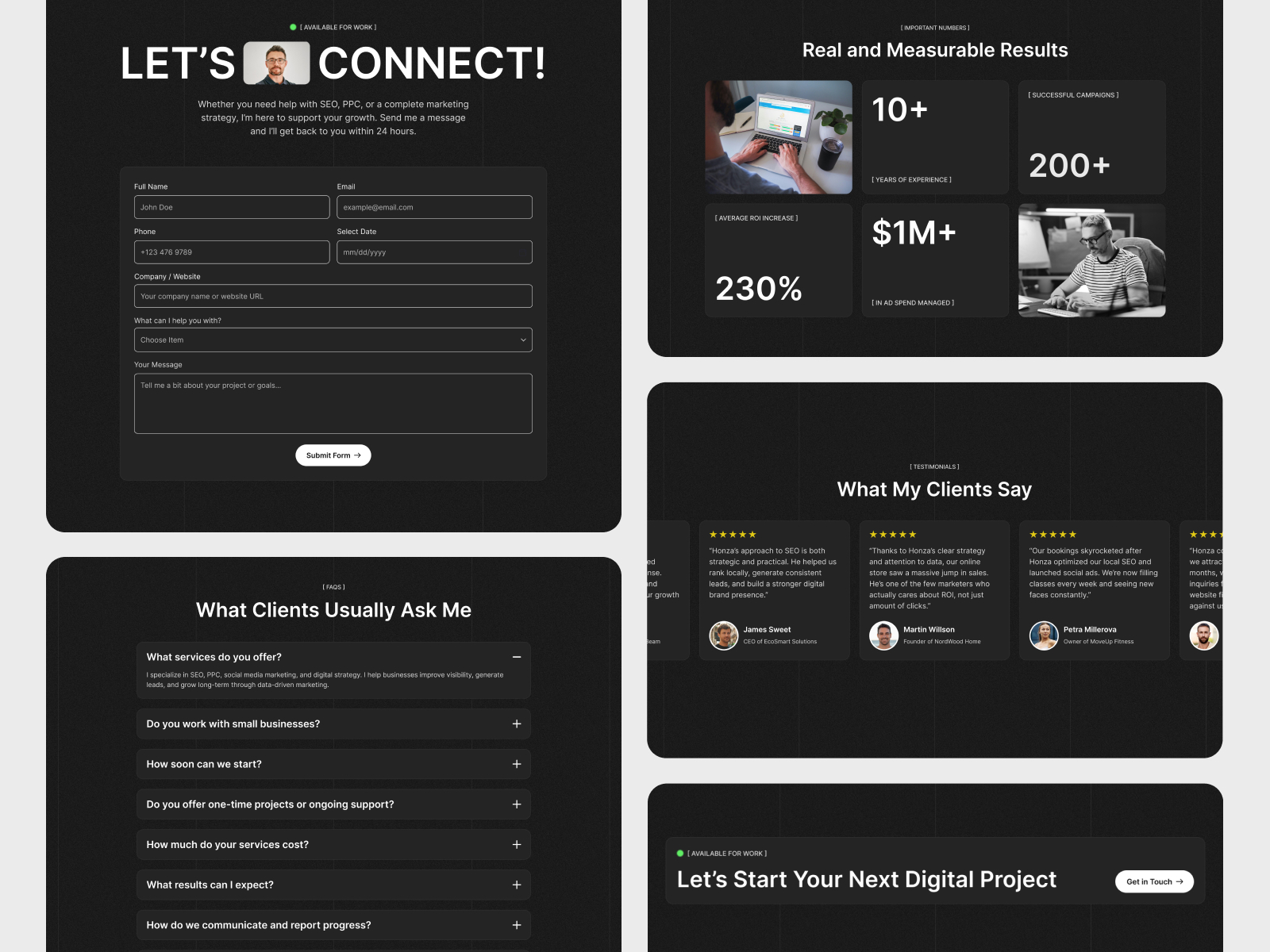 Honza - Free Digital Portfolio Website Template
