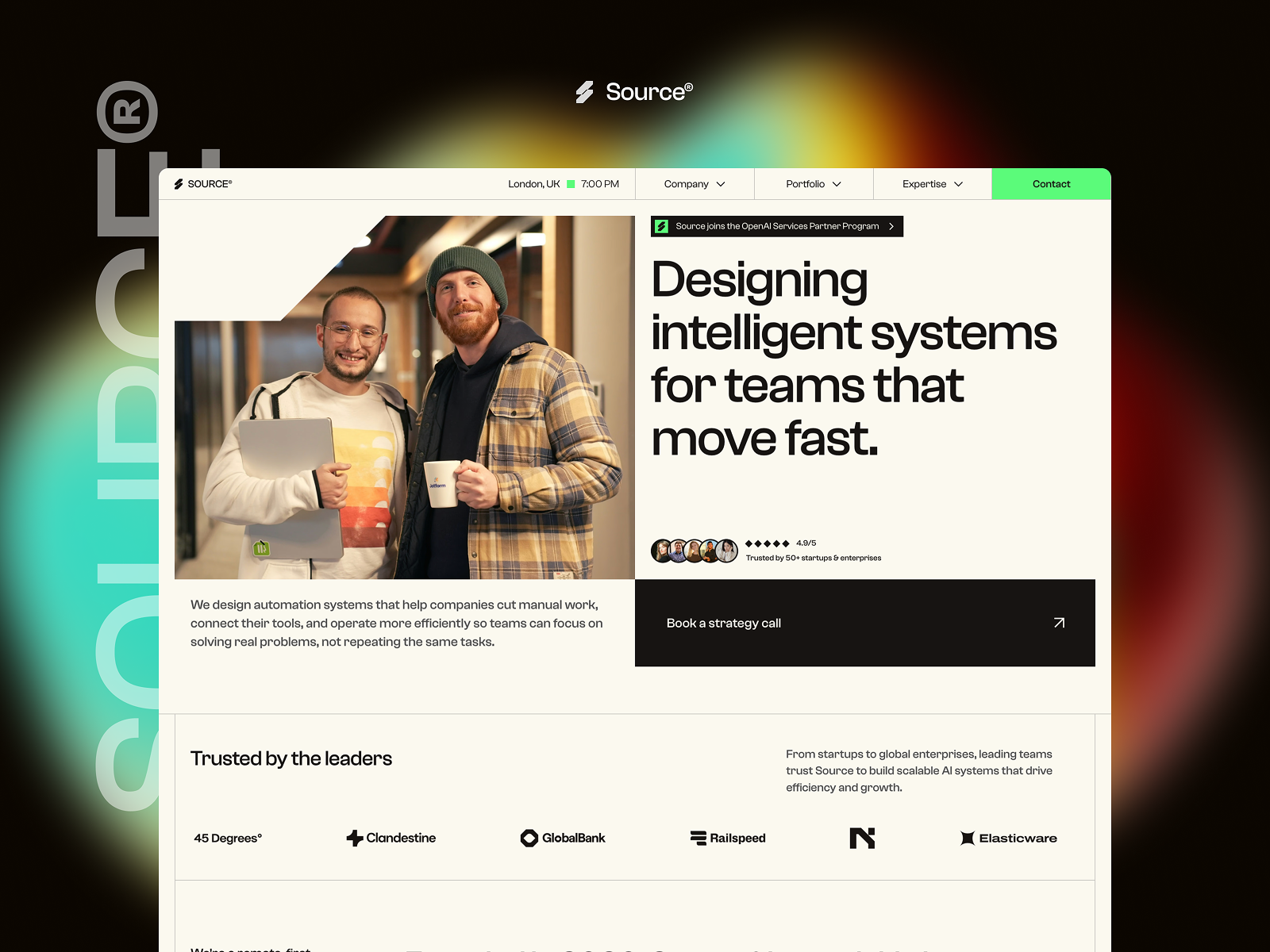 Source — AI & Enterprise Website Template