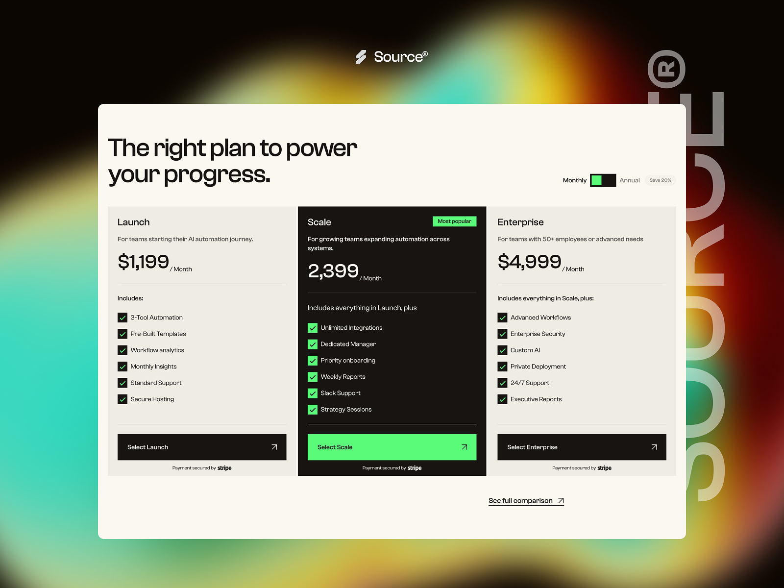 Source — AI & Enterprise Website Template