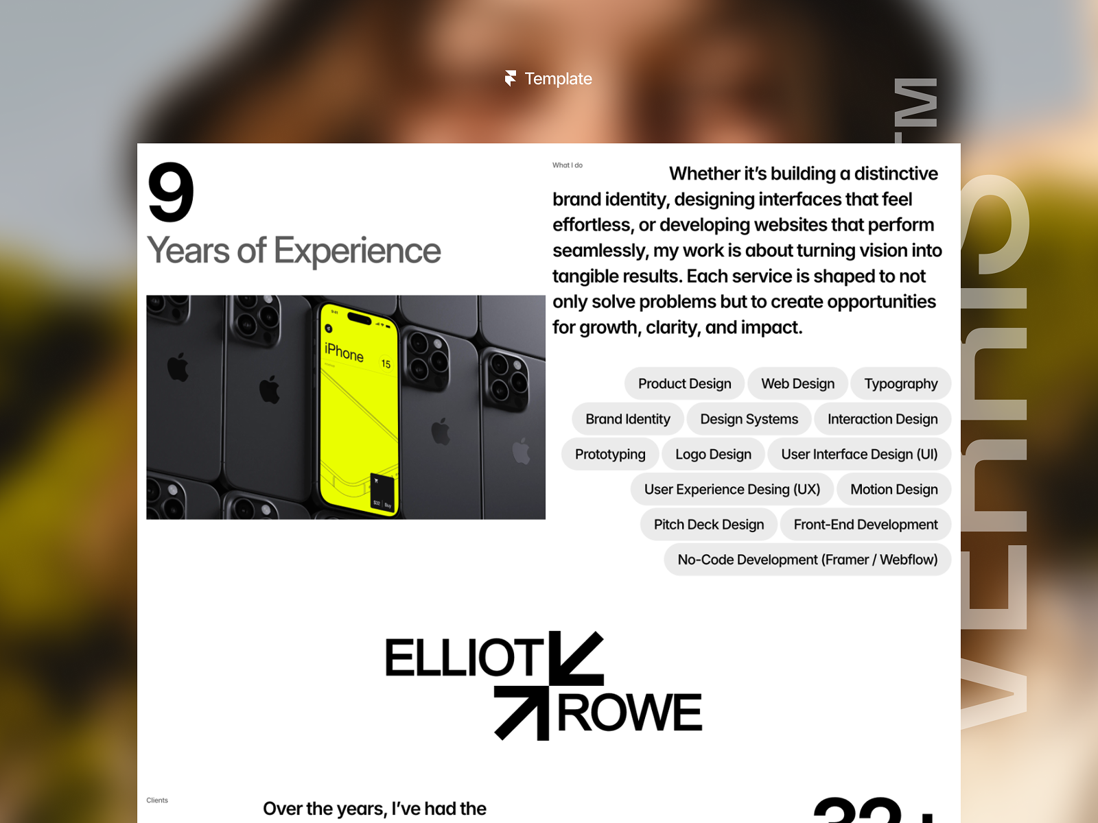 Verris — Minimalist Portfolio Website Template