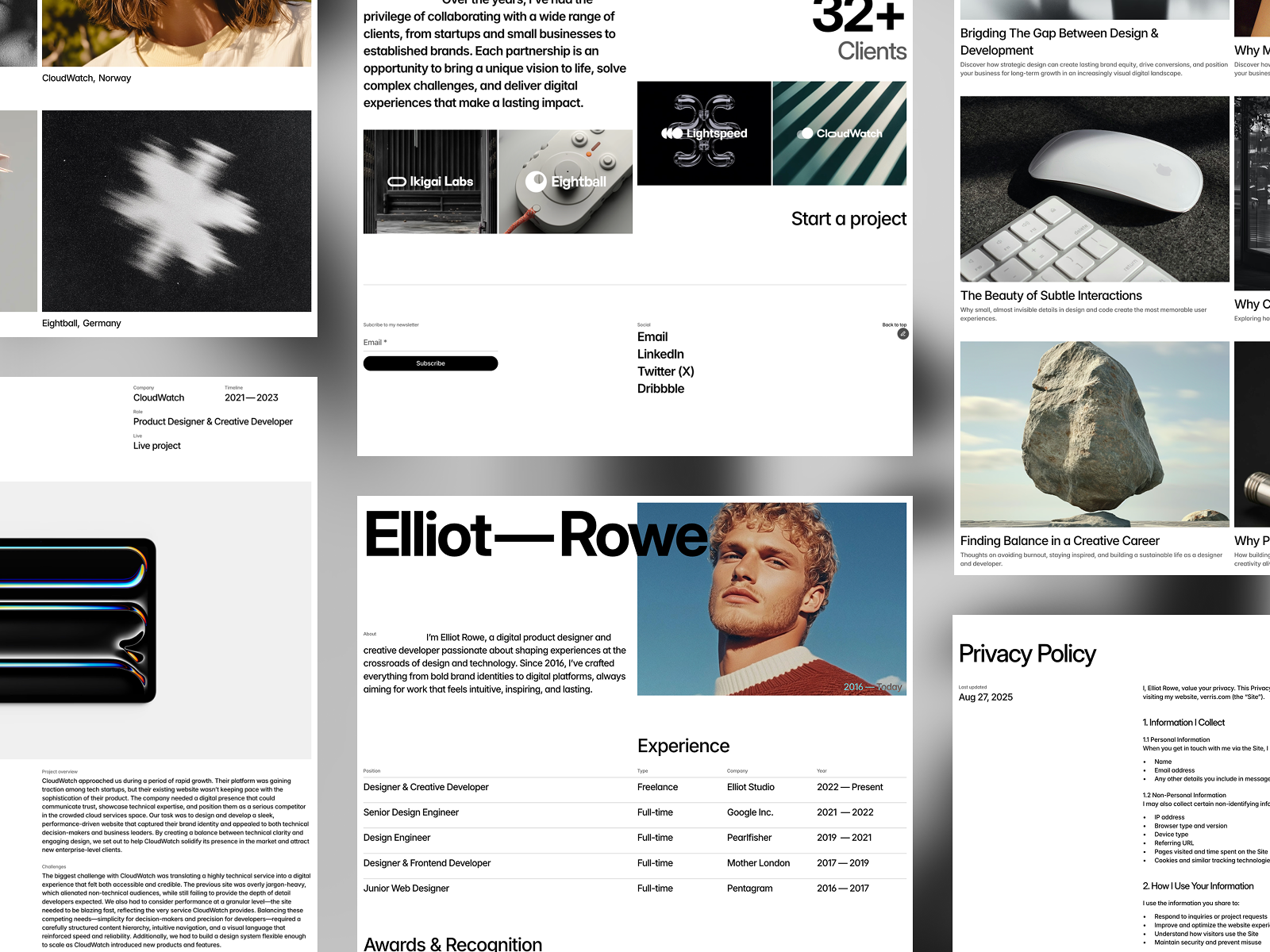 Verris — Minimalist Portfolio Website Template