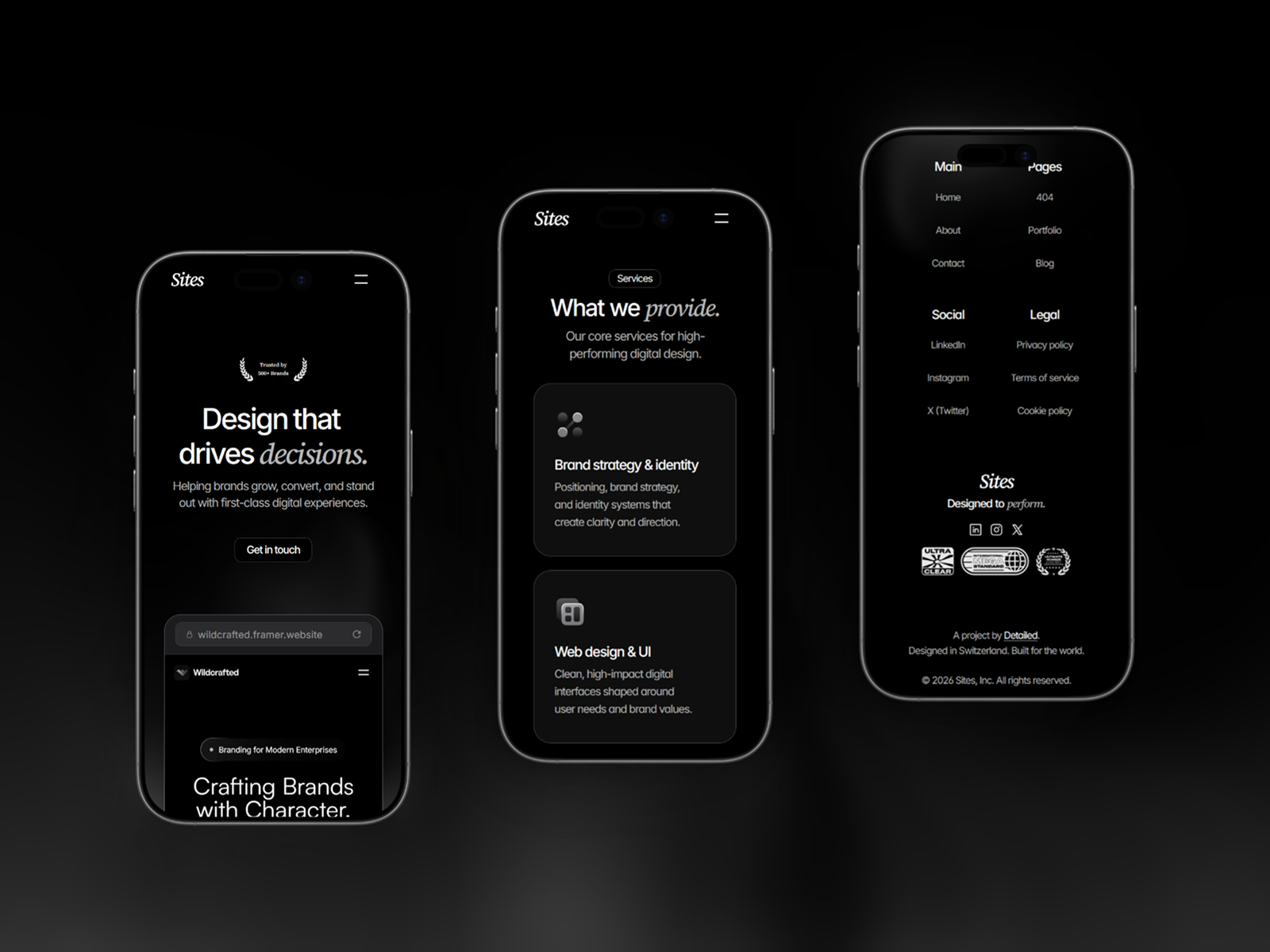 Sites - Premium Design Agency Template [Framer]