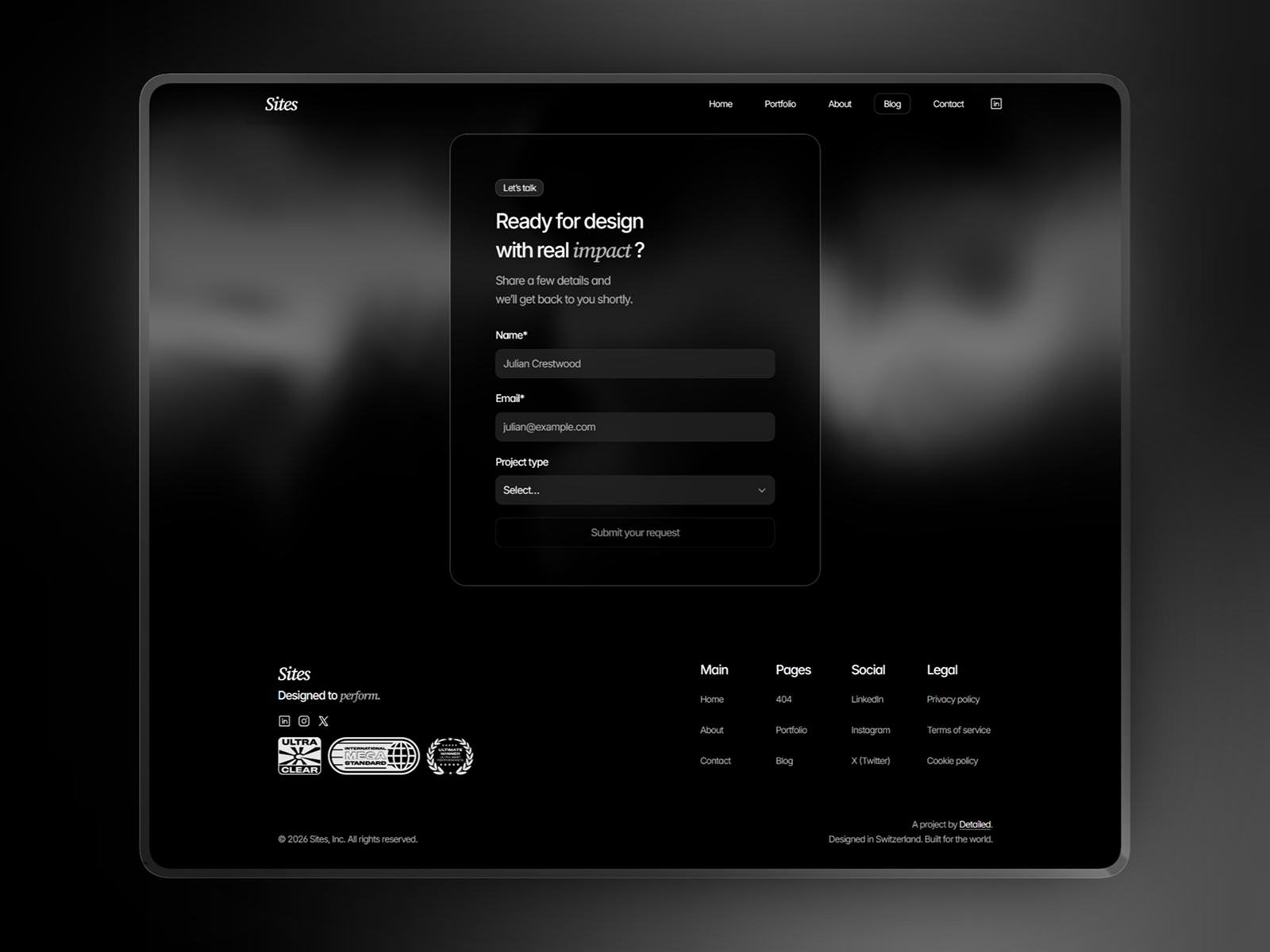 Sites - Premium Design Agency Template [Framer]