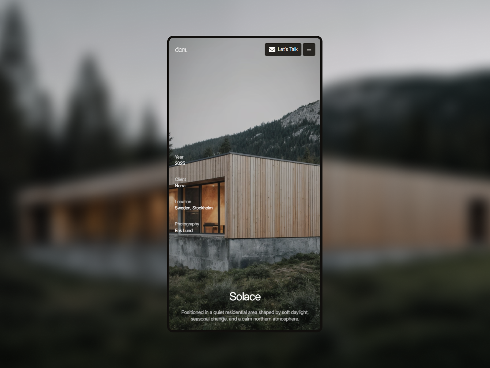 dom — Architecture & Interior Design Template