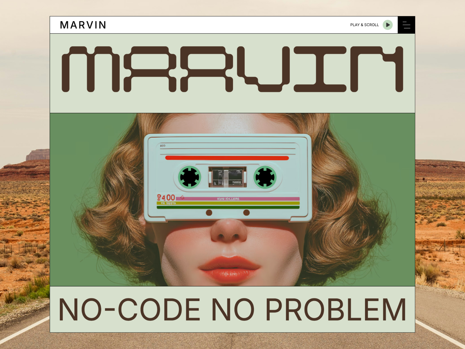 Marvin — Retro-Inspired Framer Template