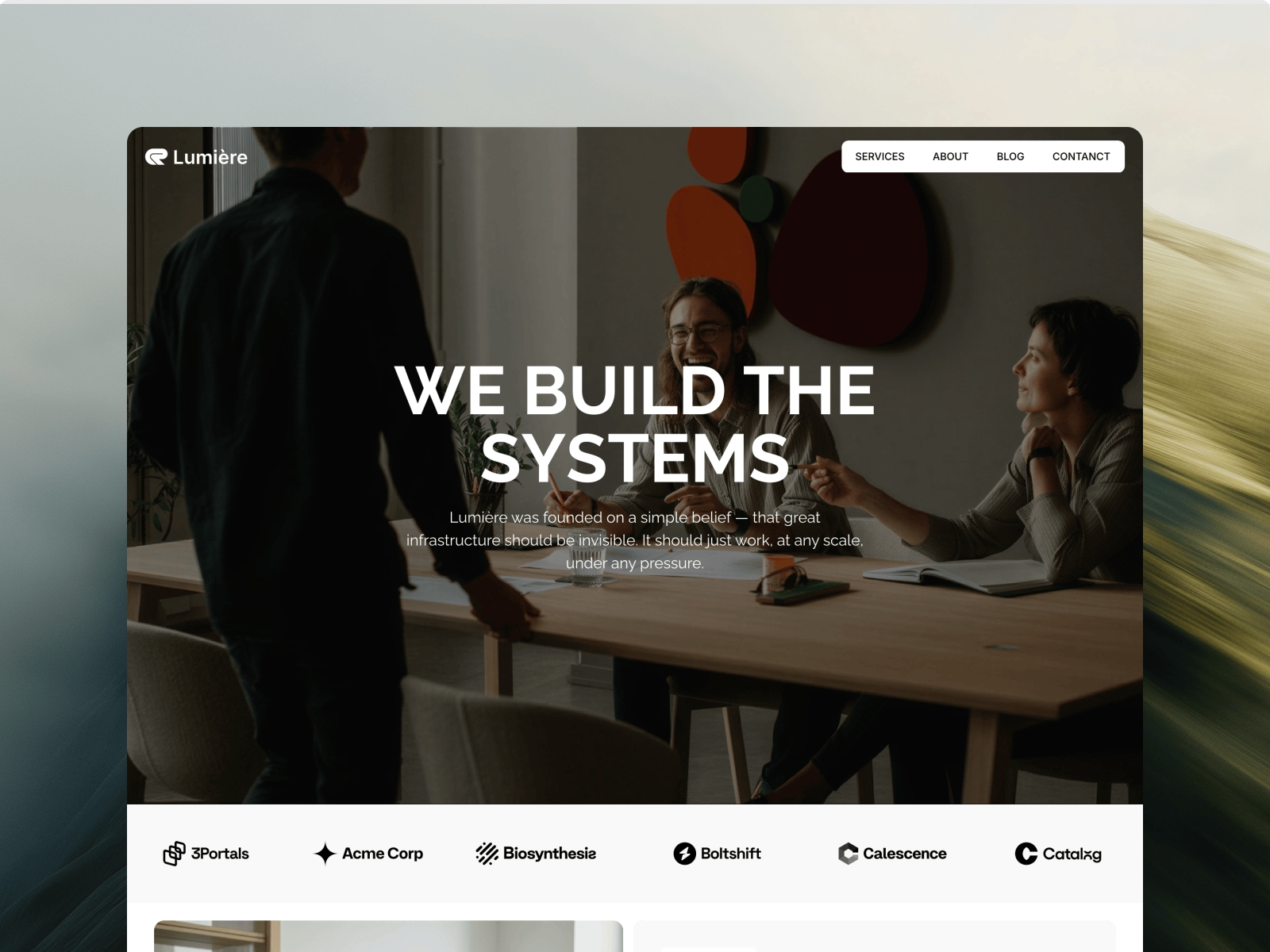 Lumières — A premium template for tech teams.