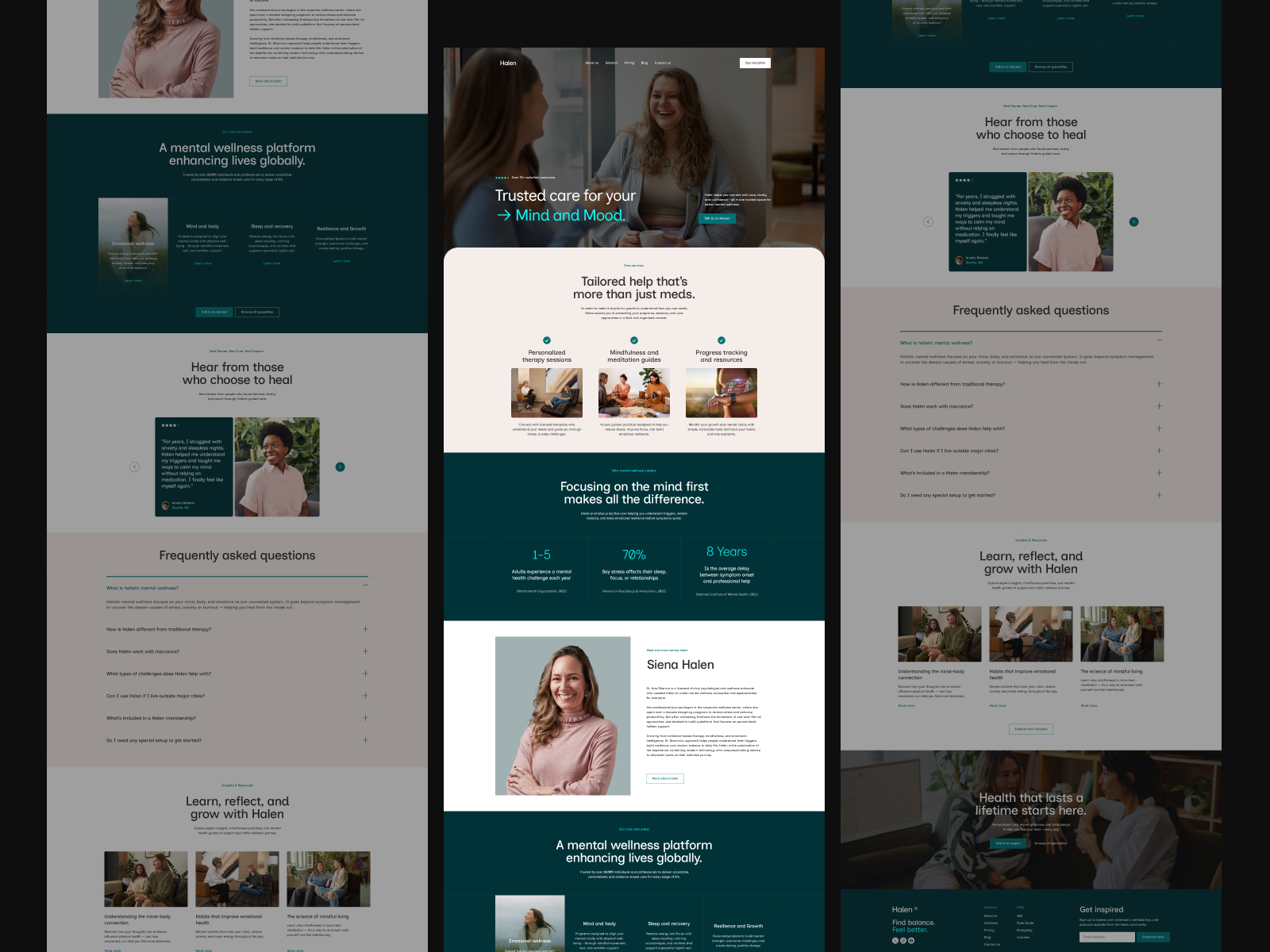 Avyora — Mental Health & Wellness Webflow Template
