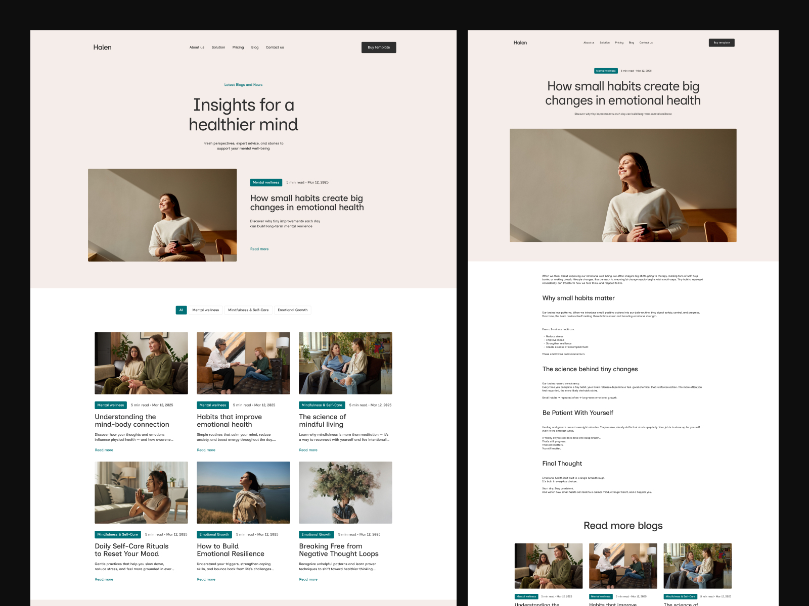 Avyora — Mental Health & Wellness Webflow Template