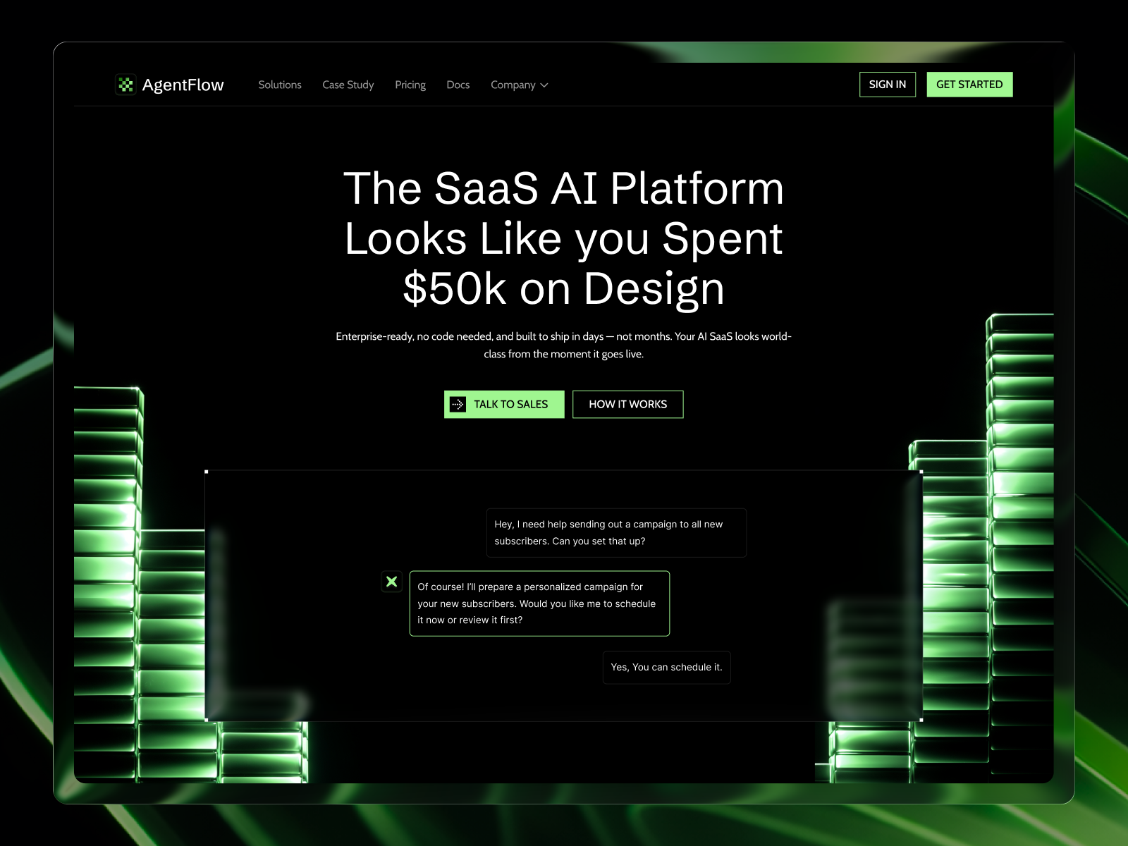AgentFlow — Premium AI Agent SaaS Template