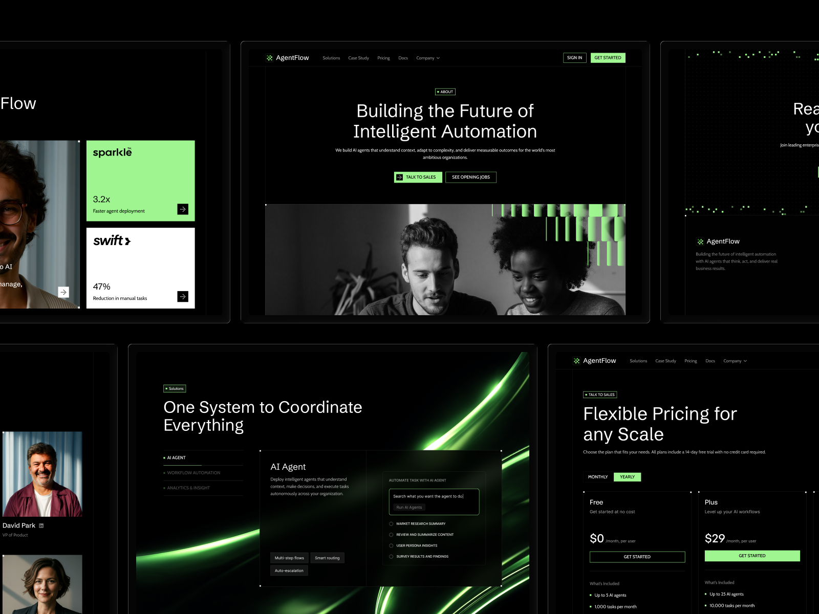 AgentFlow — Premium AI Agent SaaS Template