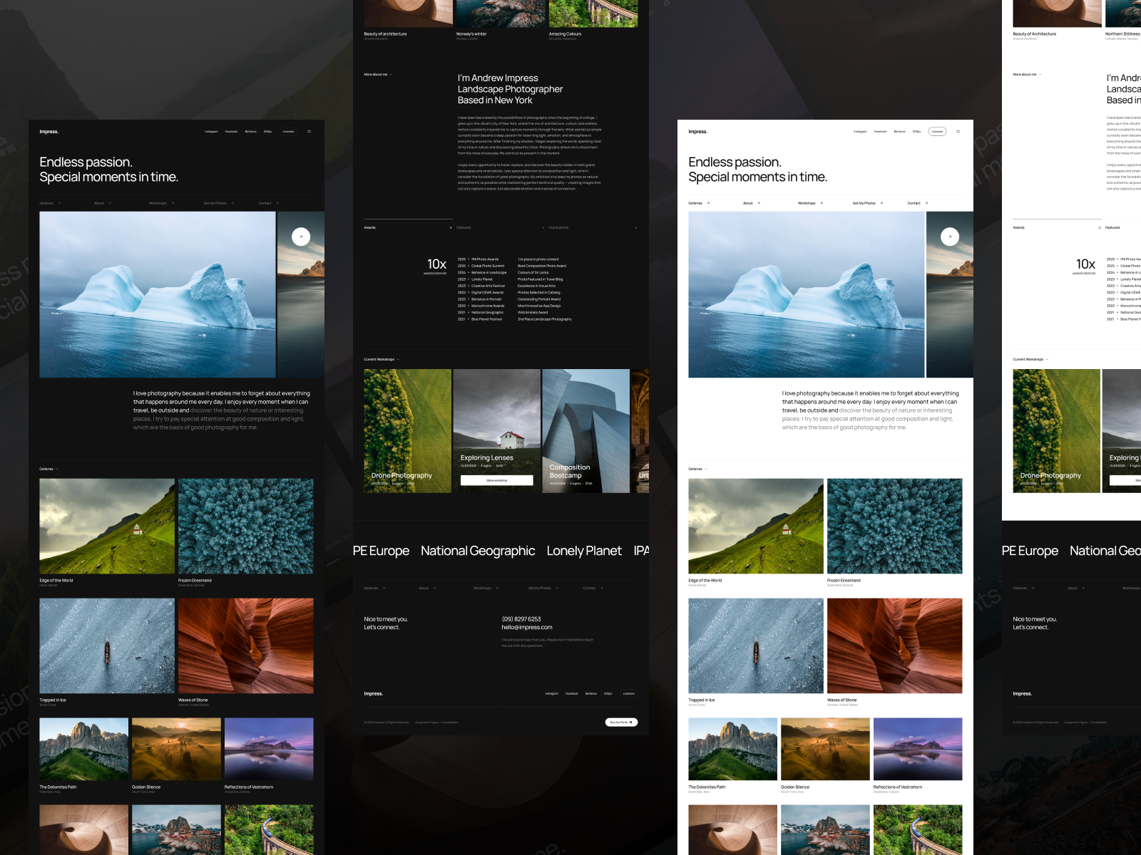 Impress — Framer Template for Photographers