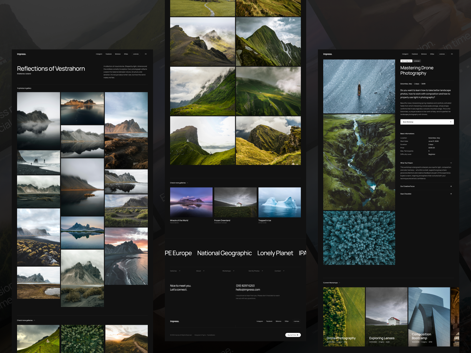 Impress — Framer Template for Photographers
