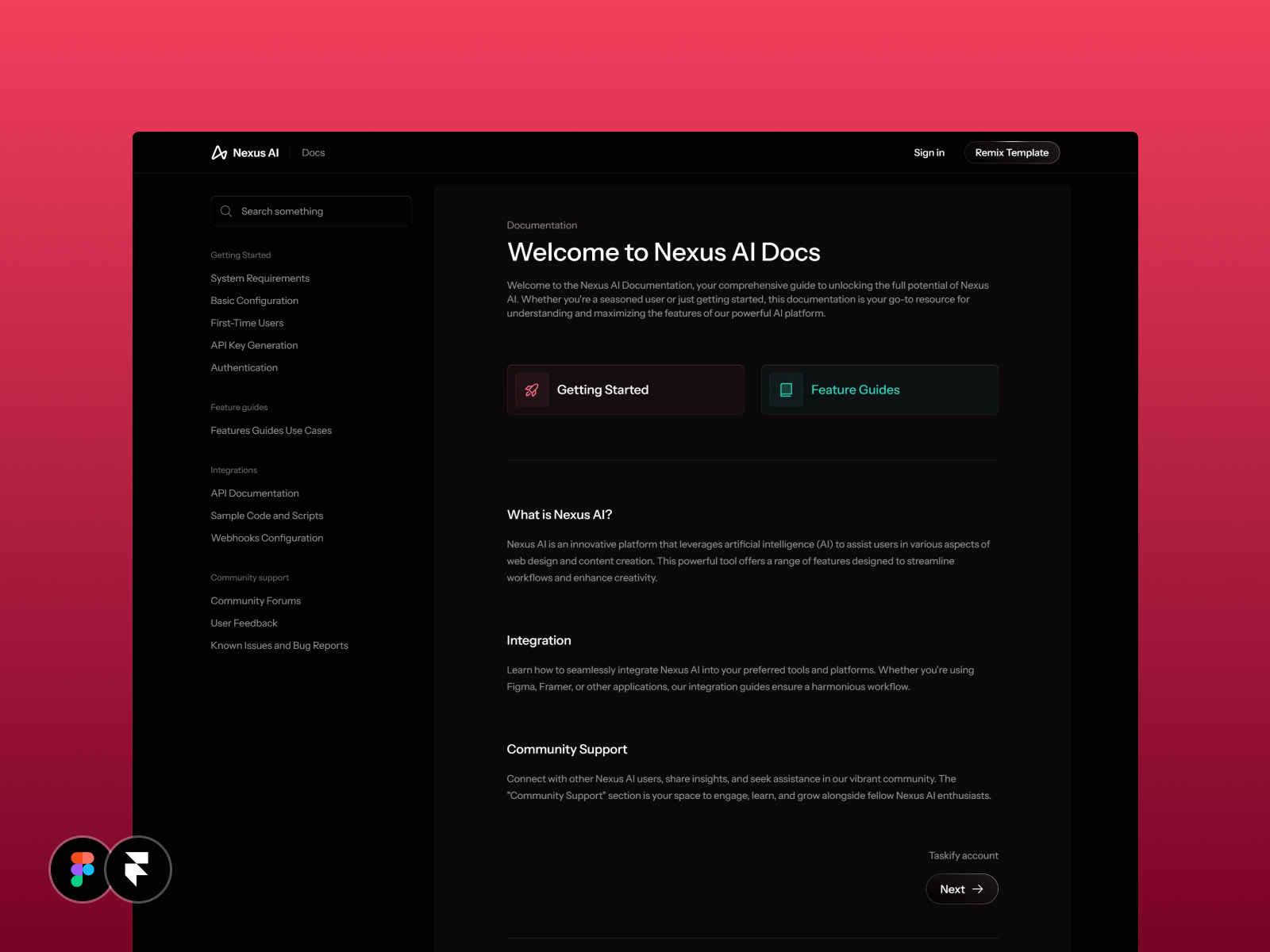 Nexus AI - Framer Template