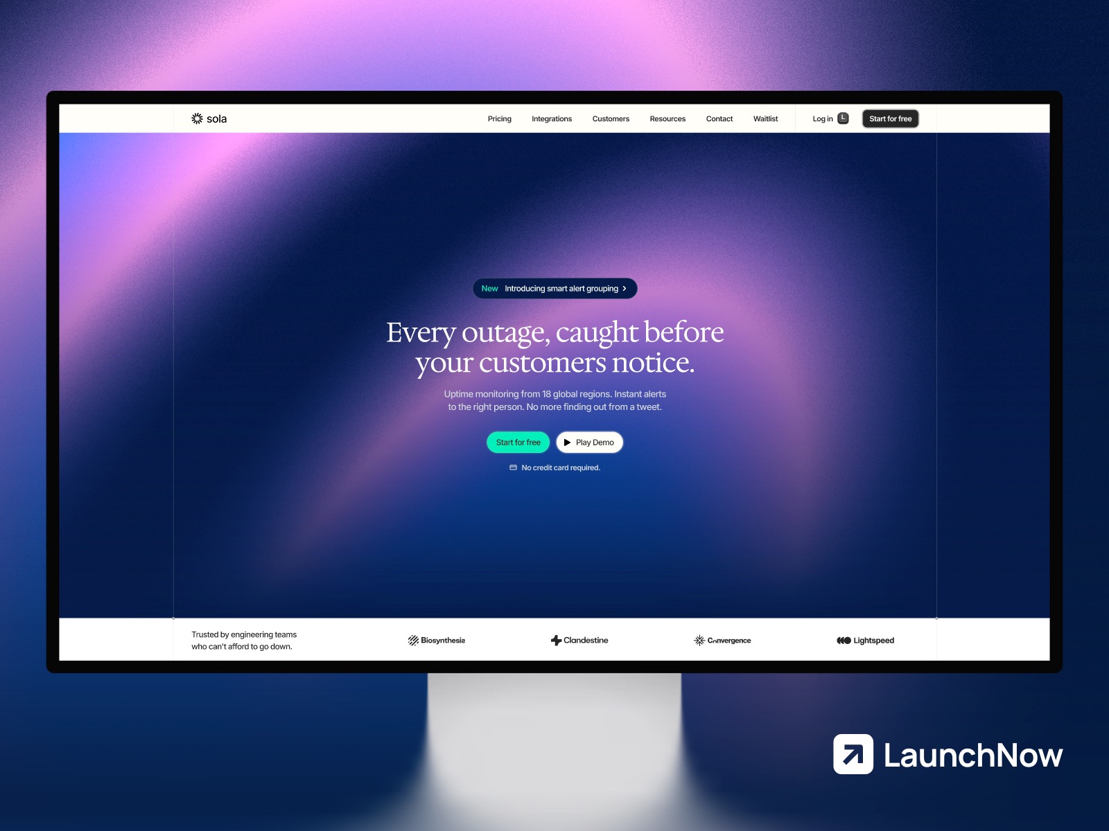 Sola - Framer template for SaaS products