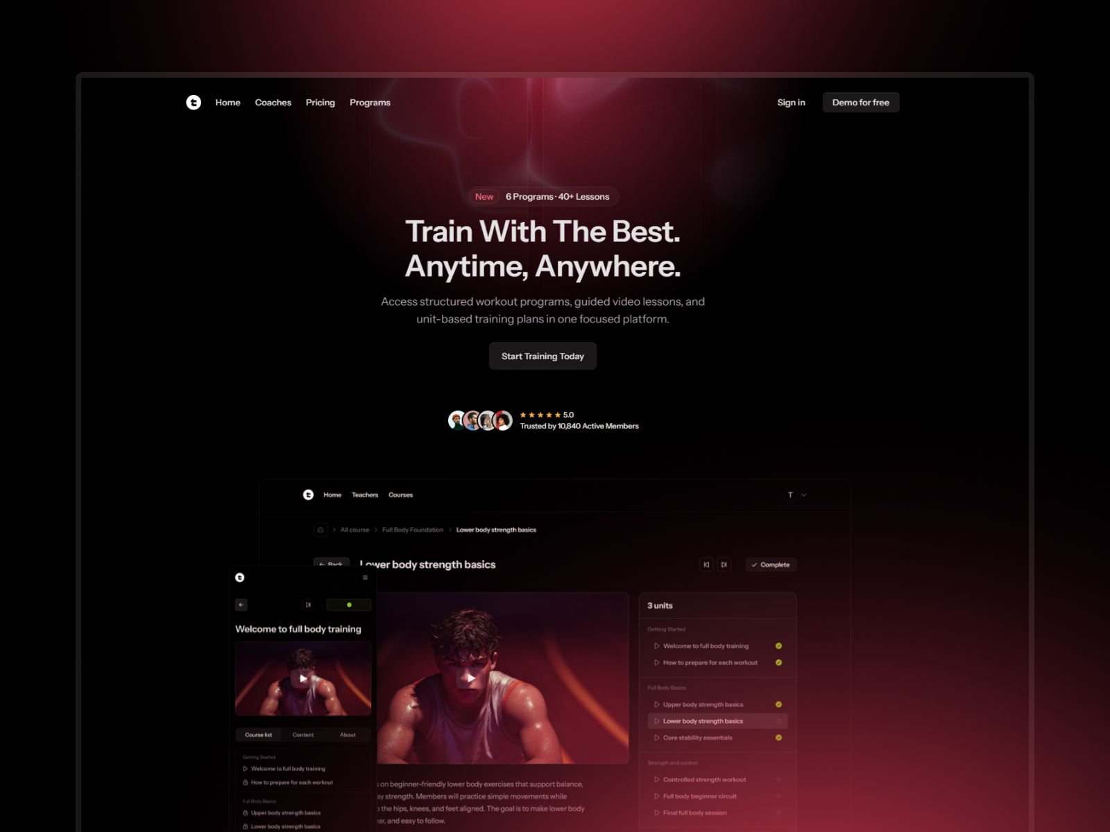 Trainly - Framer template