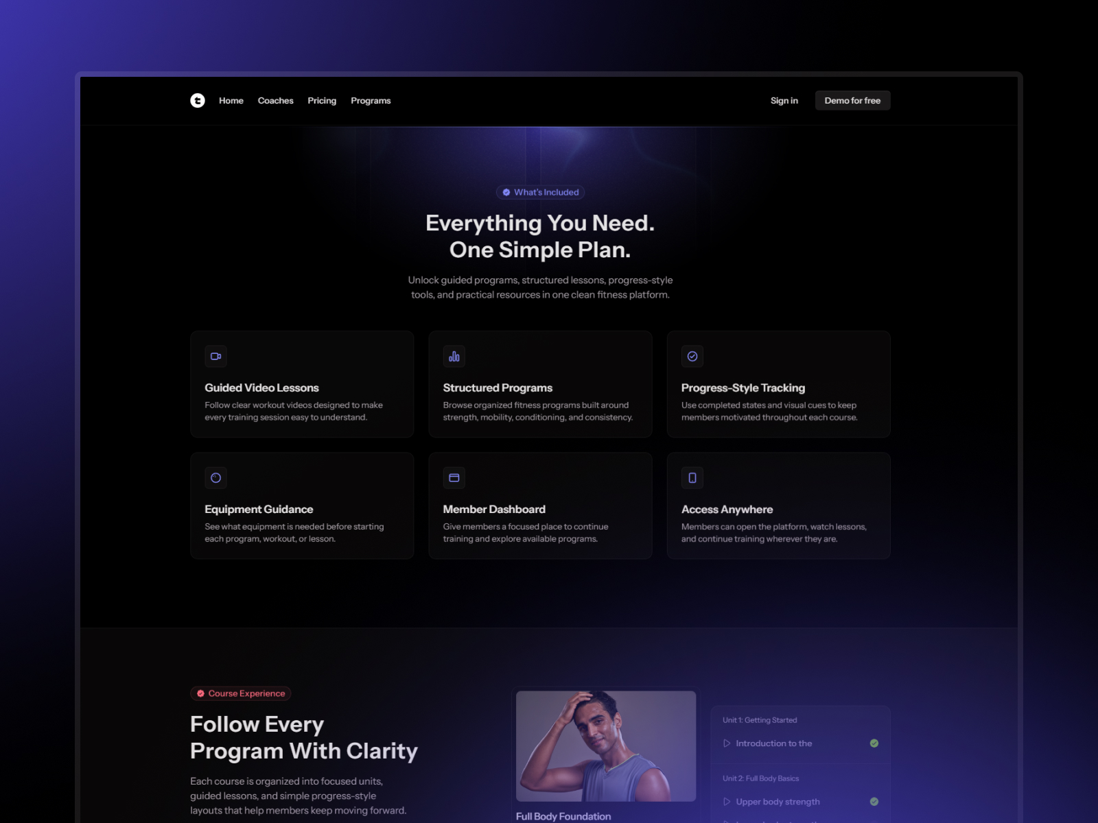 Trainly - Framer template