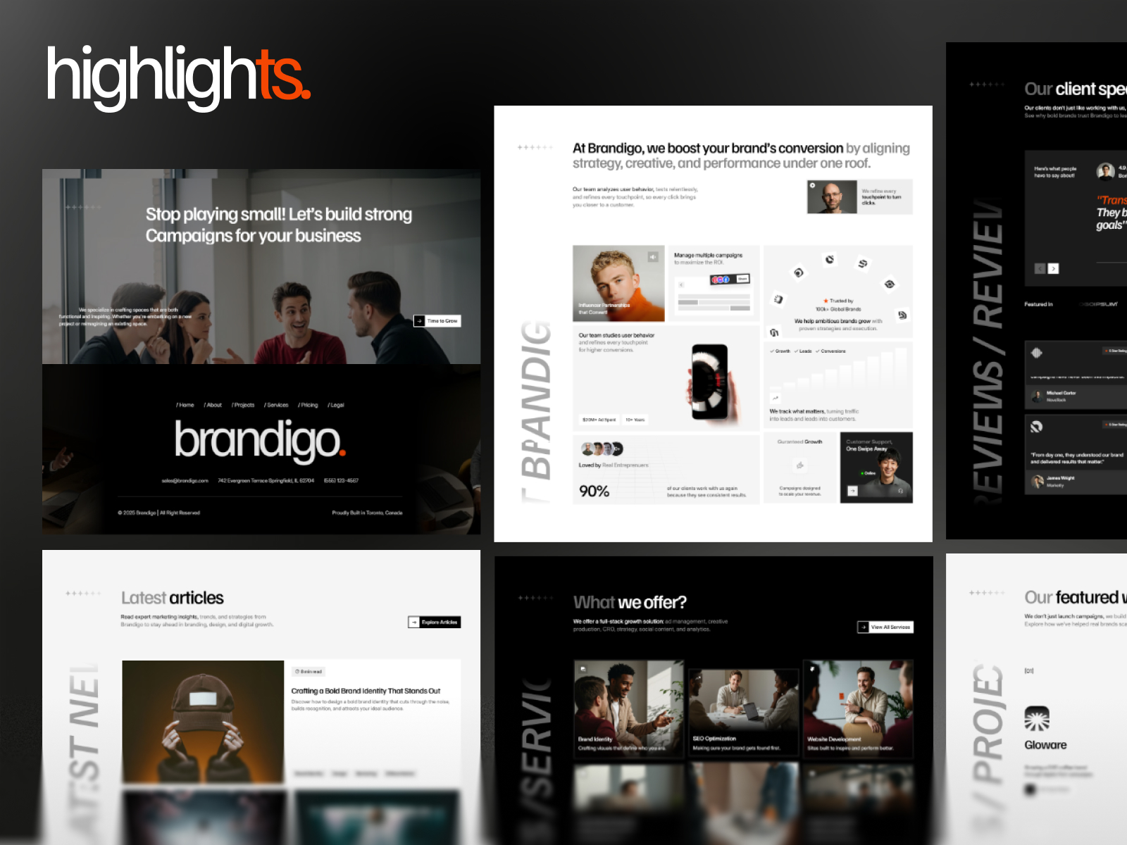 Brandigo — Creative Agency Framer Template