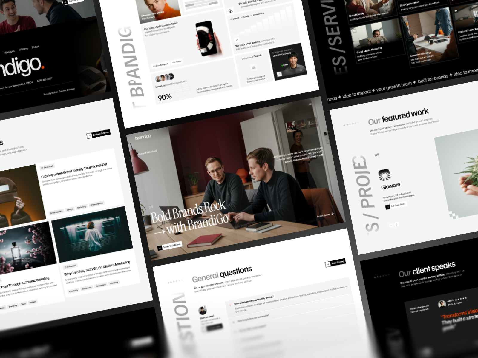 Brandigo — Creative Agency Framer Template