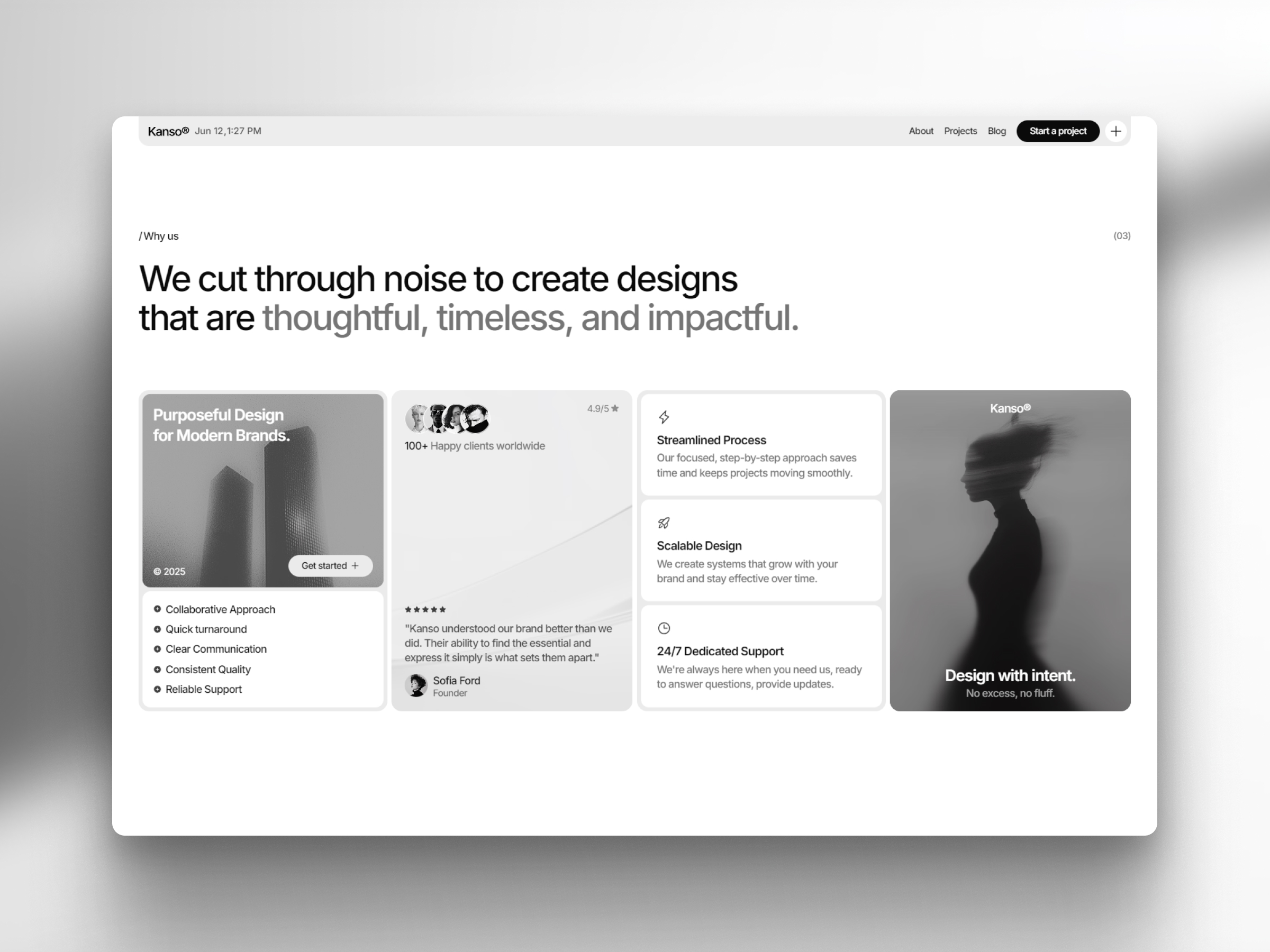 Kanso — Design Agency Framer Template