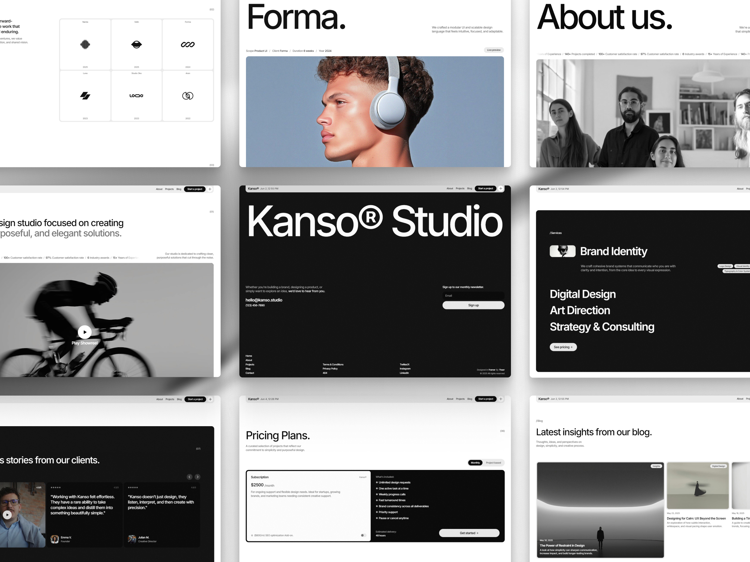 Kanso — Design Agency Framer Template