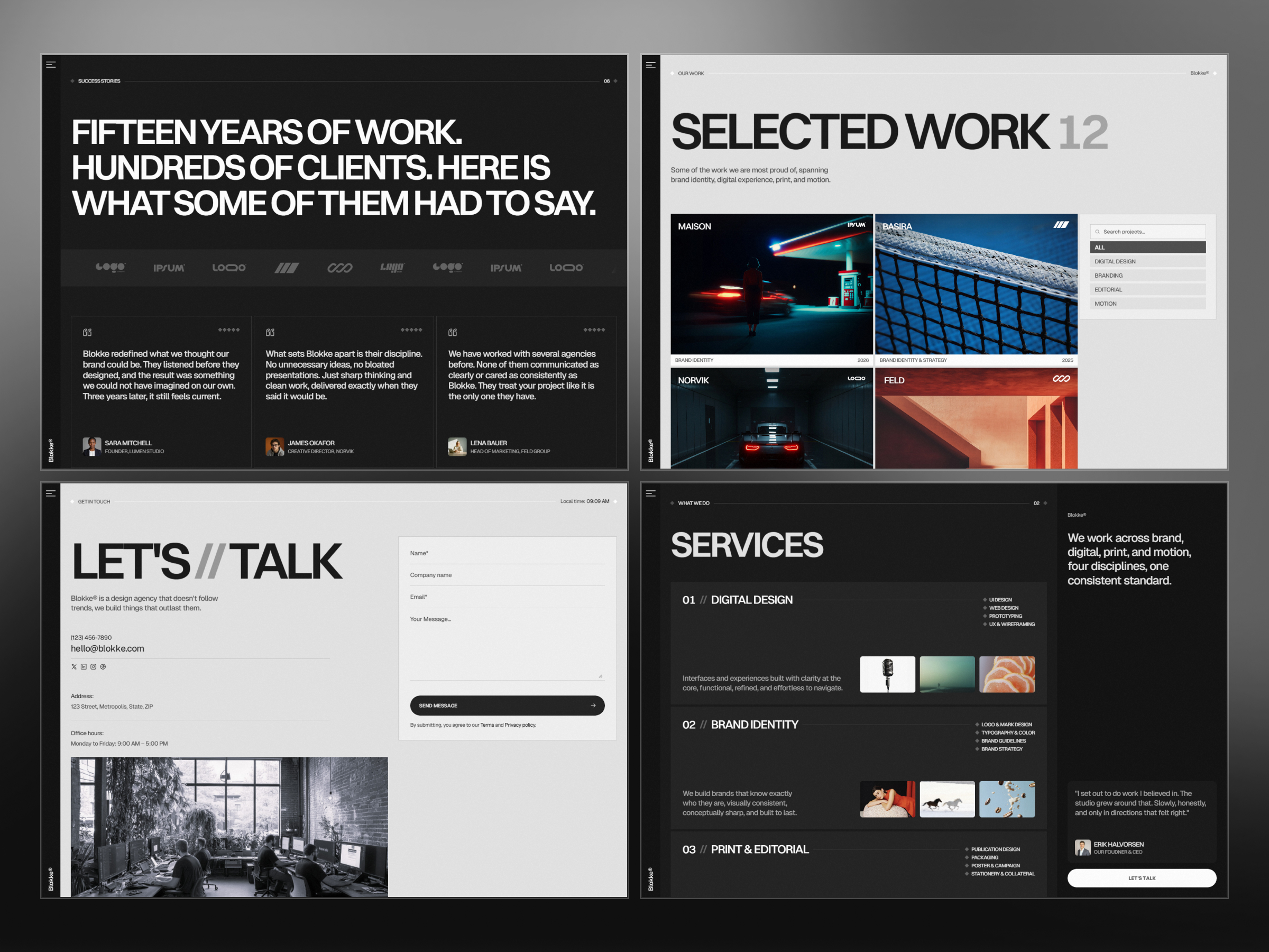 Blokke — Design Agency Framer Template