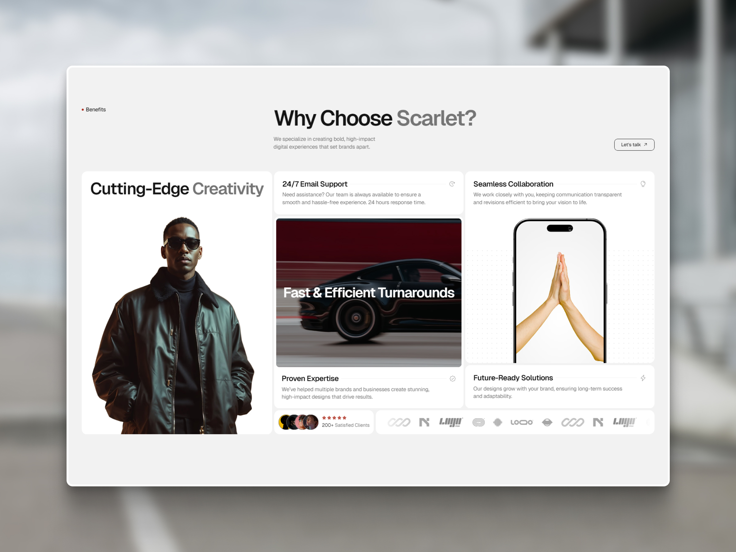 Scarlet — Design Studio Framer Template