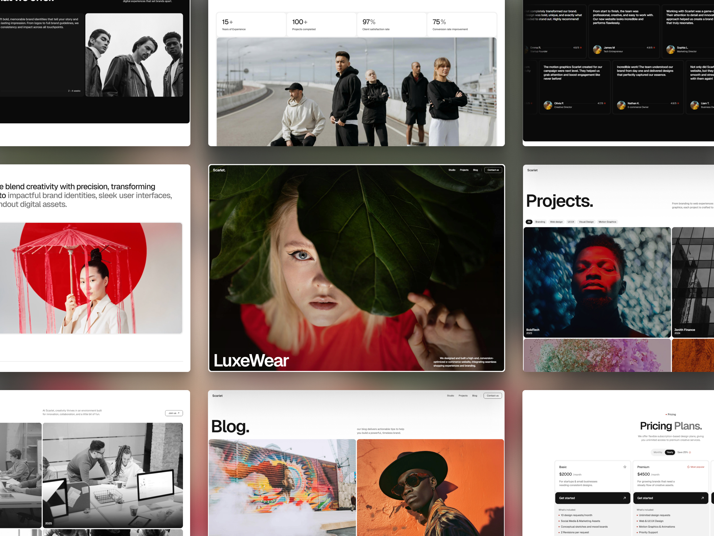 Scarlet — Design Studio Framer Template