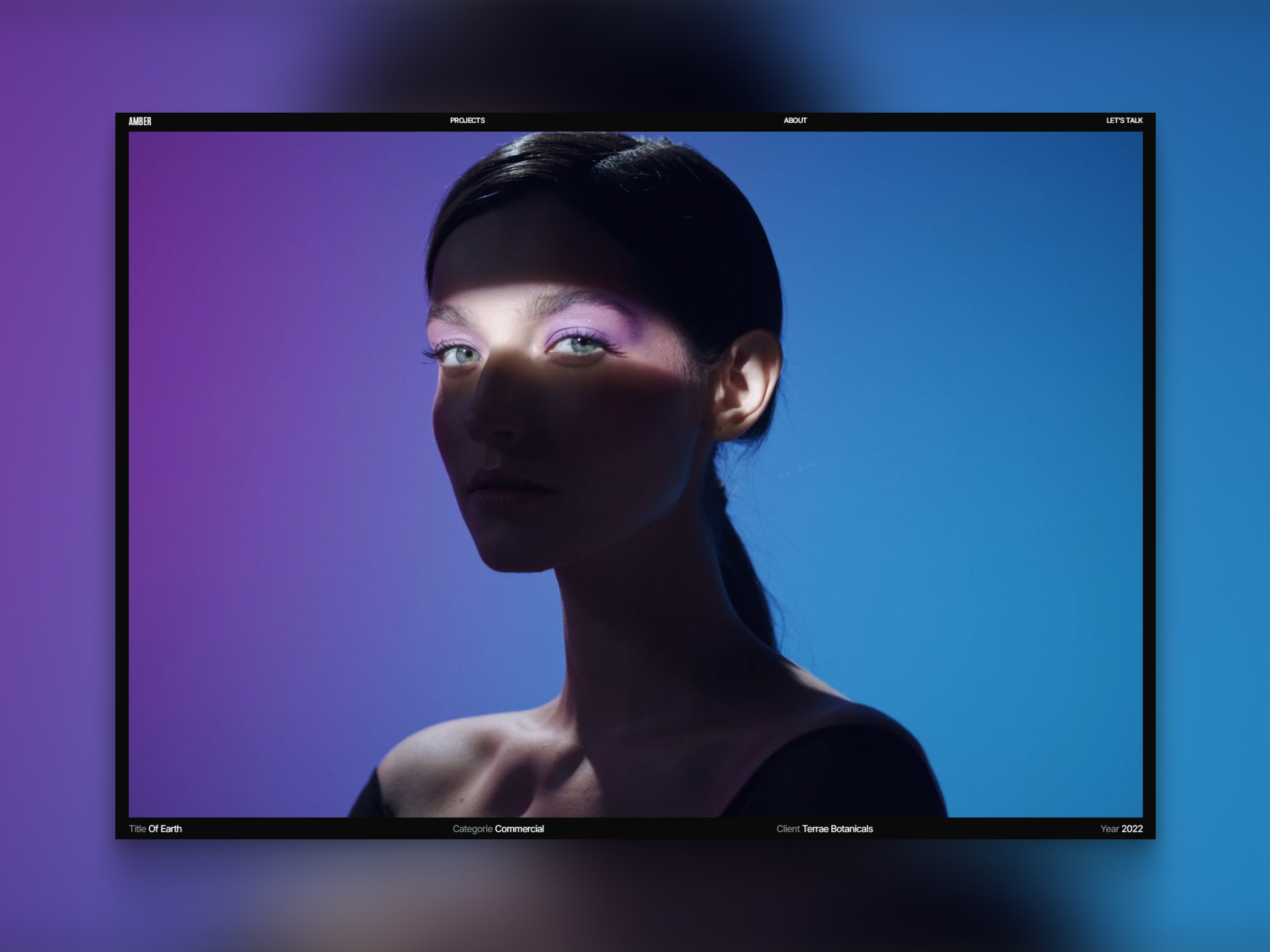 Amber — Minimal Videography Framer Template