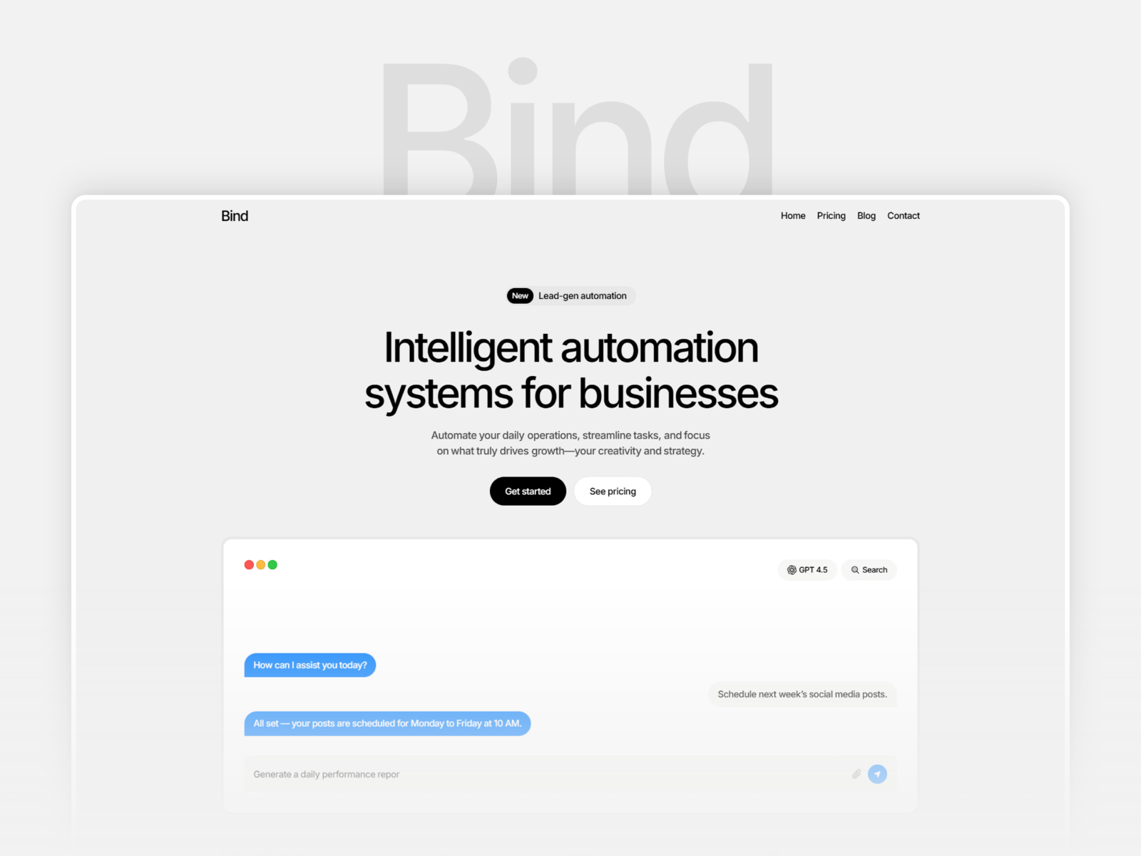 Bind - AI Automation Agency Framer Template