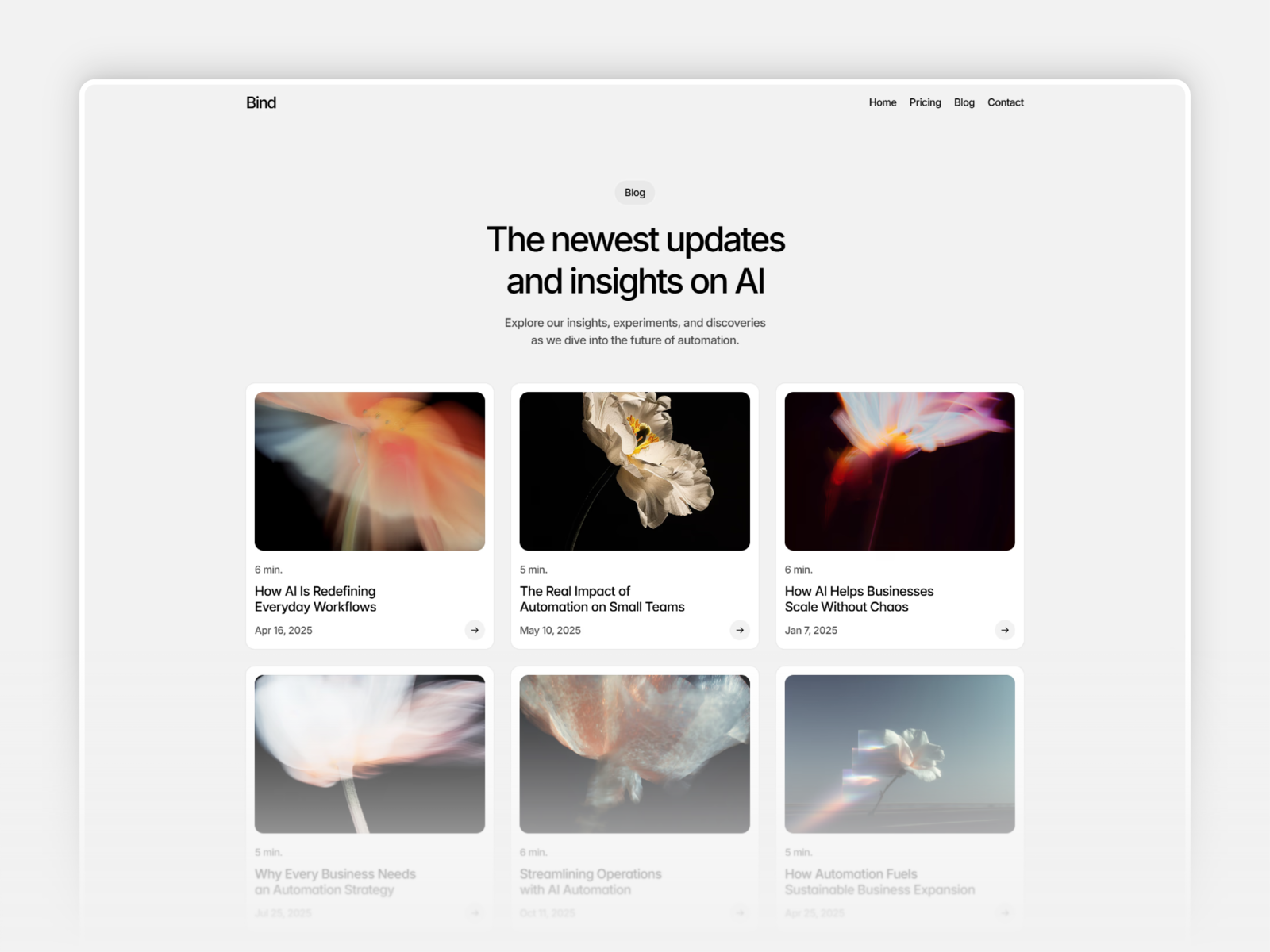 Bind - AI Automation Agency Framer Template